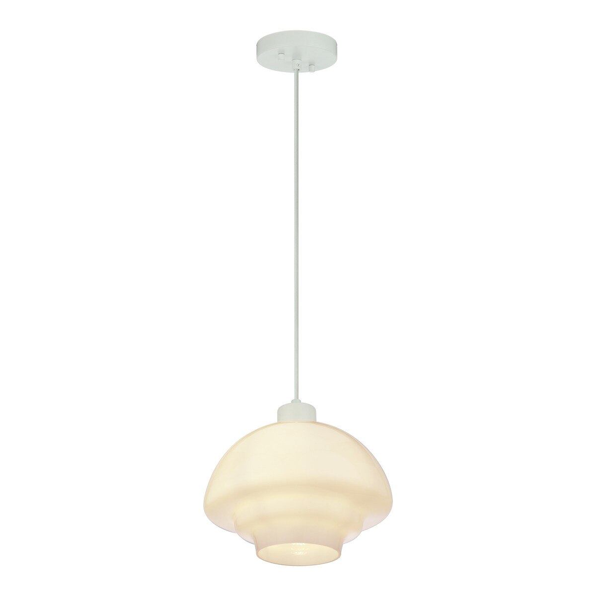 Fenwick Pendant Light White & Opal Gloss - 1001614