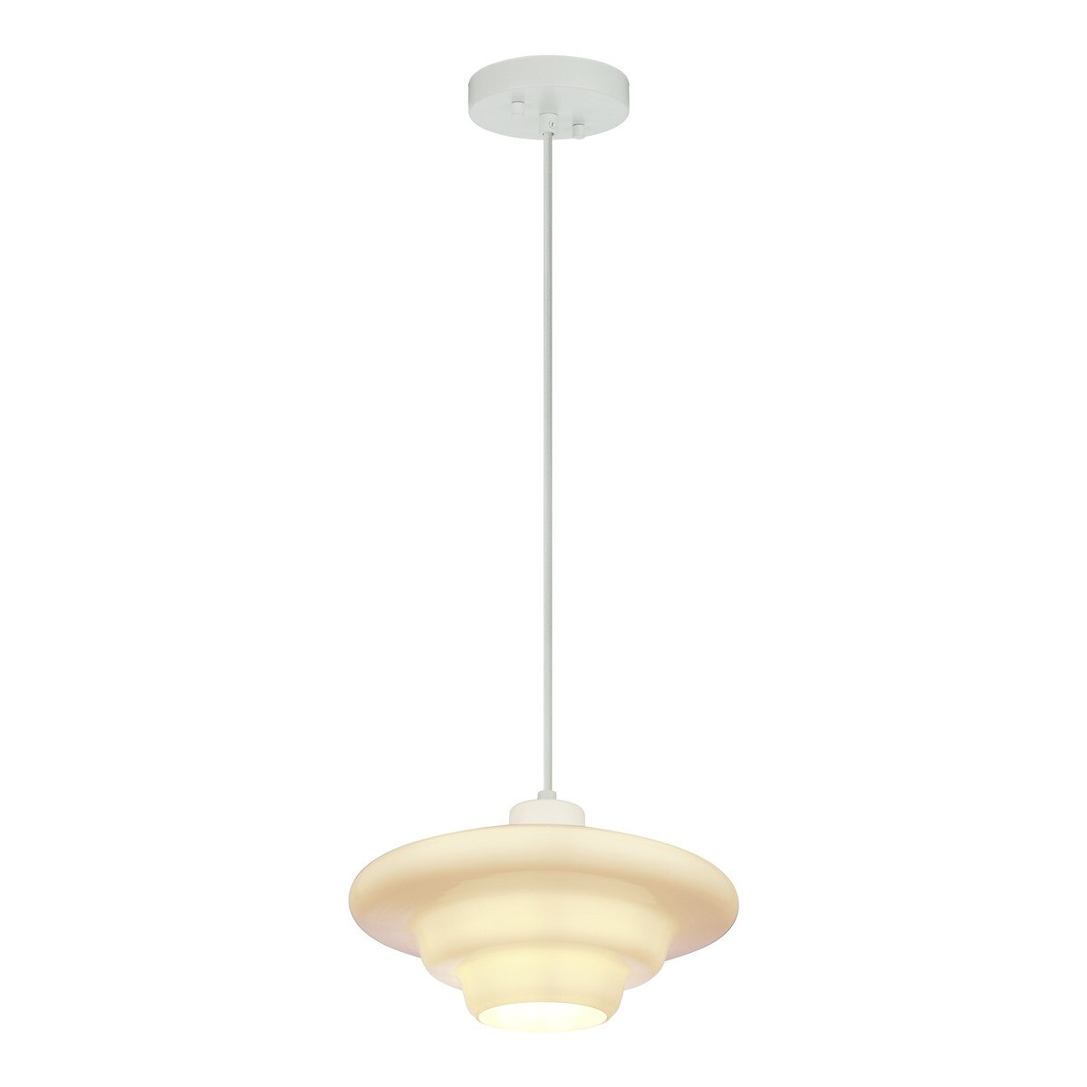 Haywood Pendant Light White & Opal Gloss - 1001618