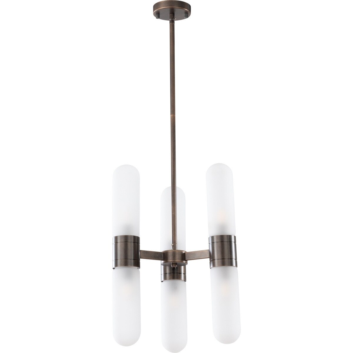 Hepburn 6 Light 3 Arm Pendant Light Antique Brass - 1001623