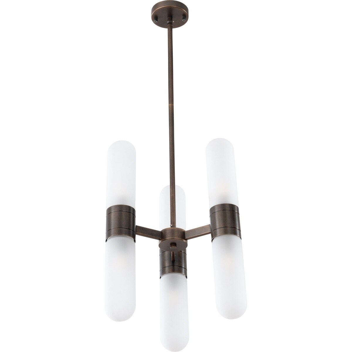 Hepburn 6 Light 3 Arm Pendant Light Antique Brass - 1001623