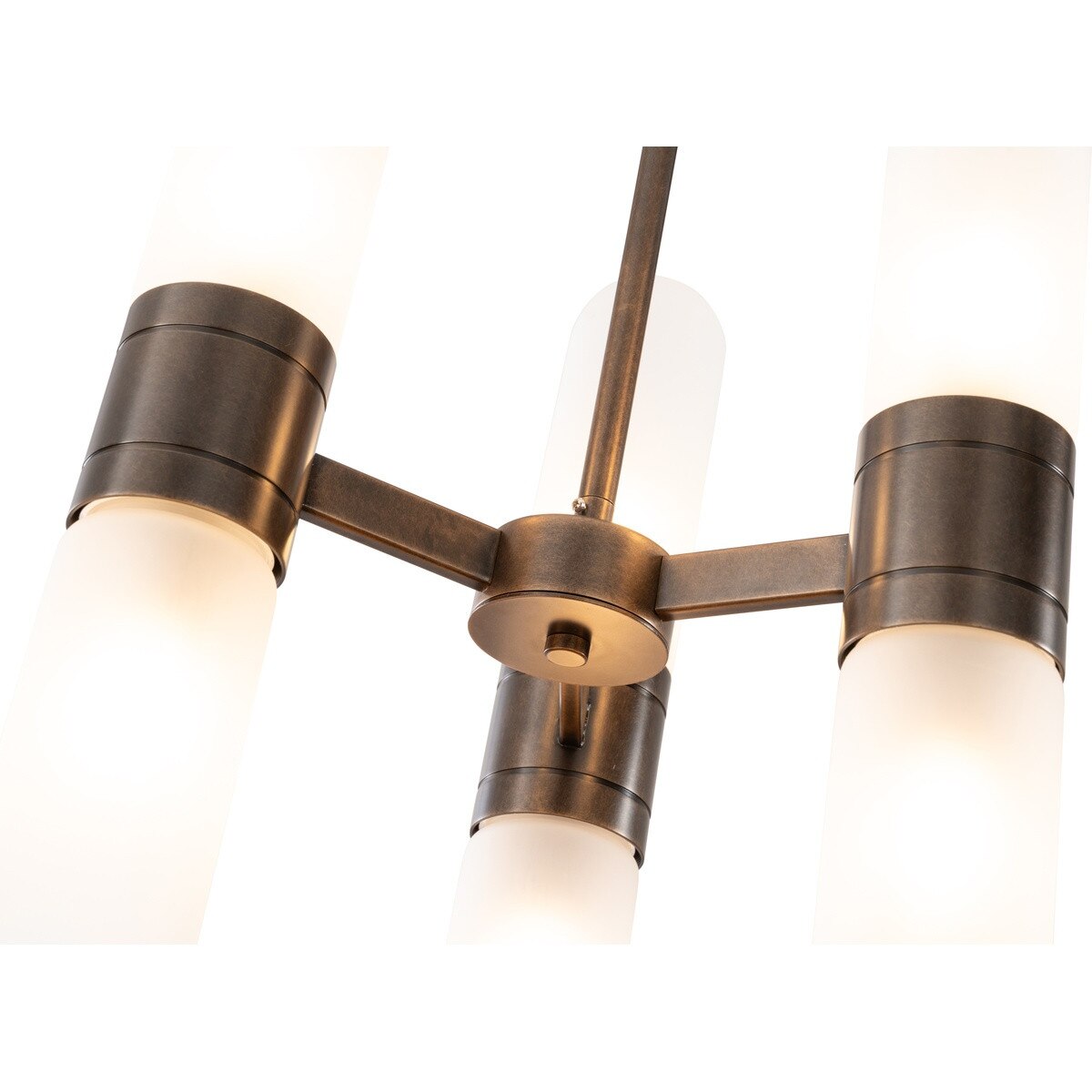 Hepburn 6 Light 3 Arm Pendant Light Antique Brass - 1001623