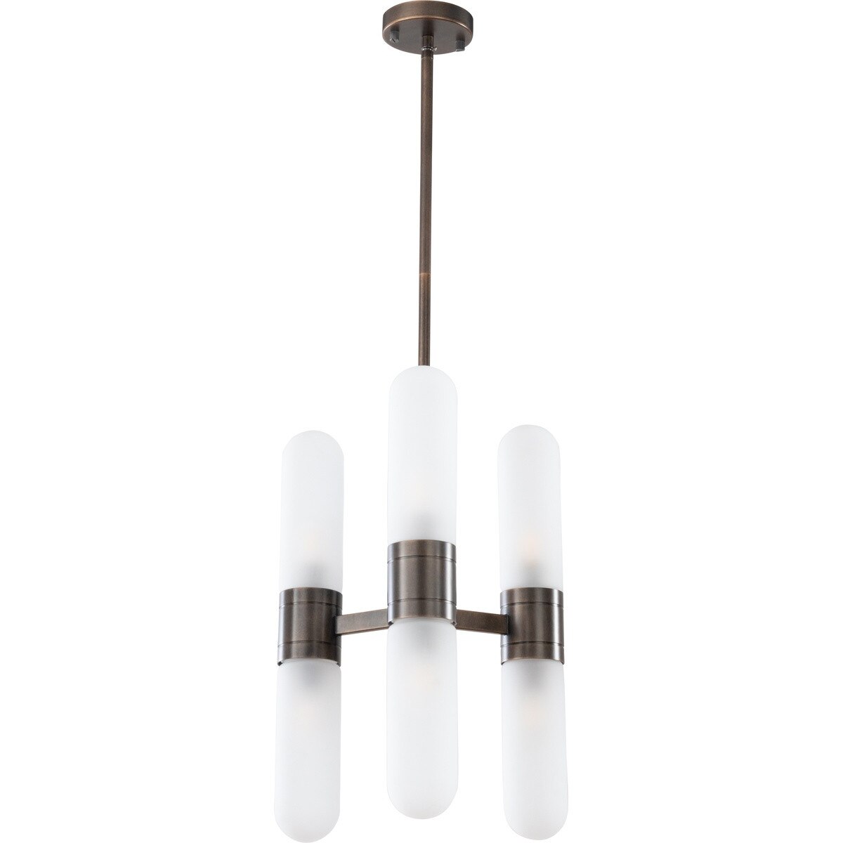 Hepburn 6 Light 3 Arm Pendant Light Antique Brass - 1001623