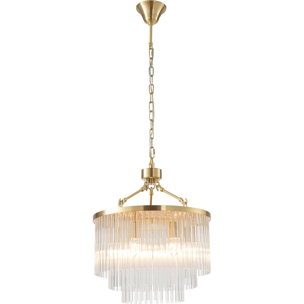 Evangeline Small 6 Light Chandelier Satin Brass - 1001627