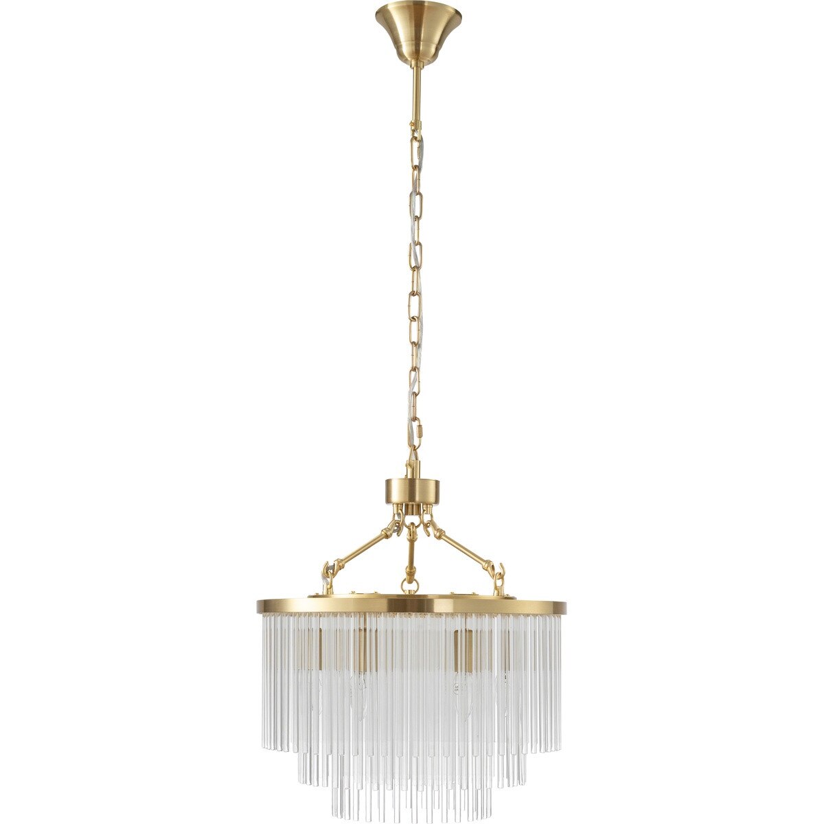 Evangeline Small 6 Light Chandelier Satin Brass - 1001627