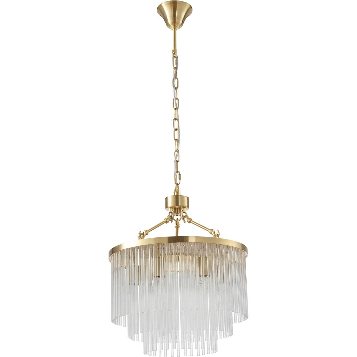 Evangeline Small 6 Light Chandelier Satin Brass - 1001627