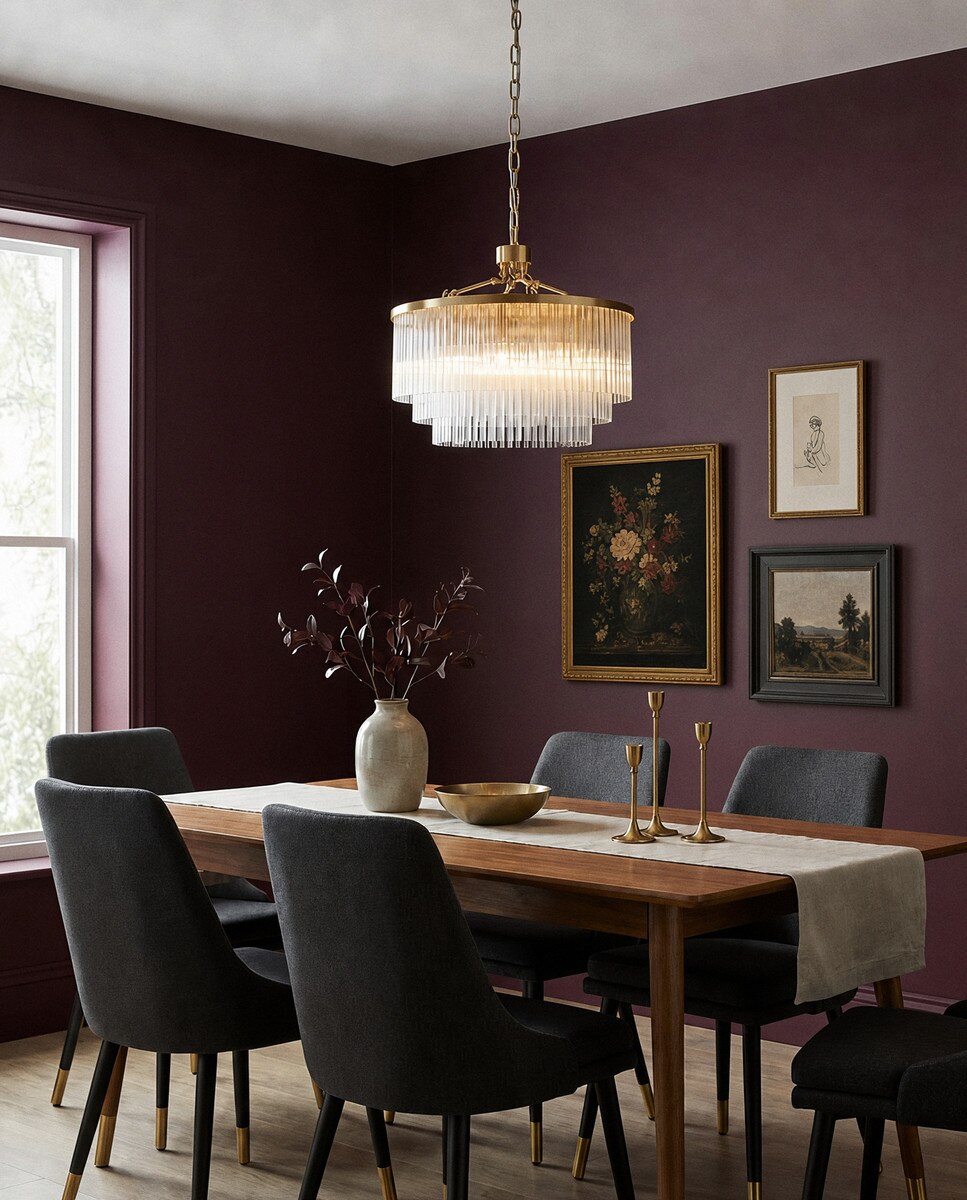 Evangeline Medium 8 Light Chandelier Satin Brass - 1001628