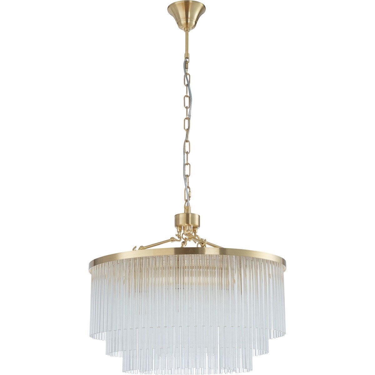 Evangeline Medium 8 Light Chandelier Satin Brass - 1001628