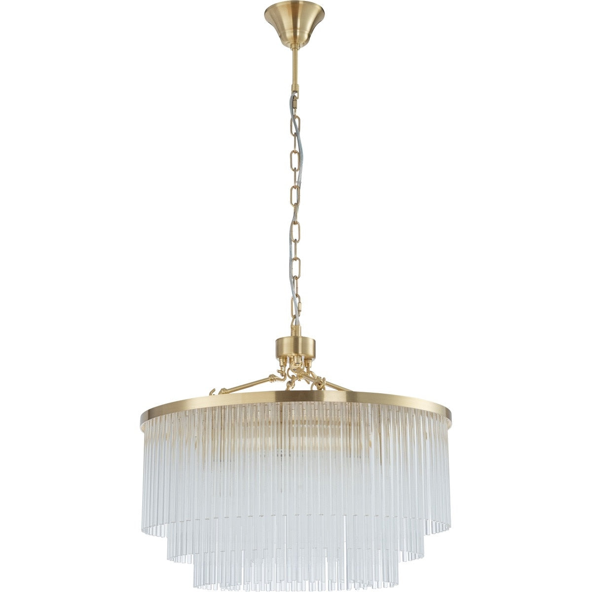 Evangeline Medium 8 Light Chandelier Satin Brass - 1001628