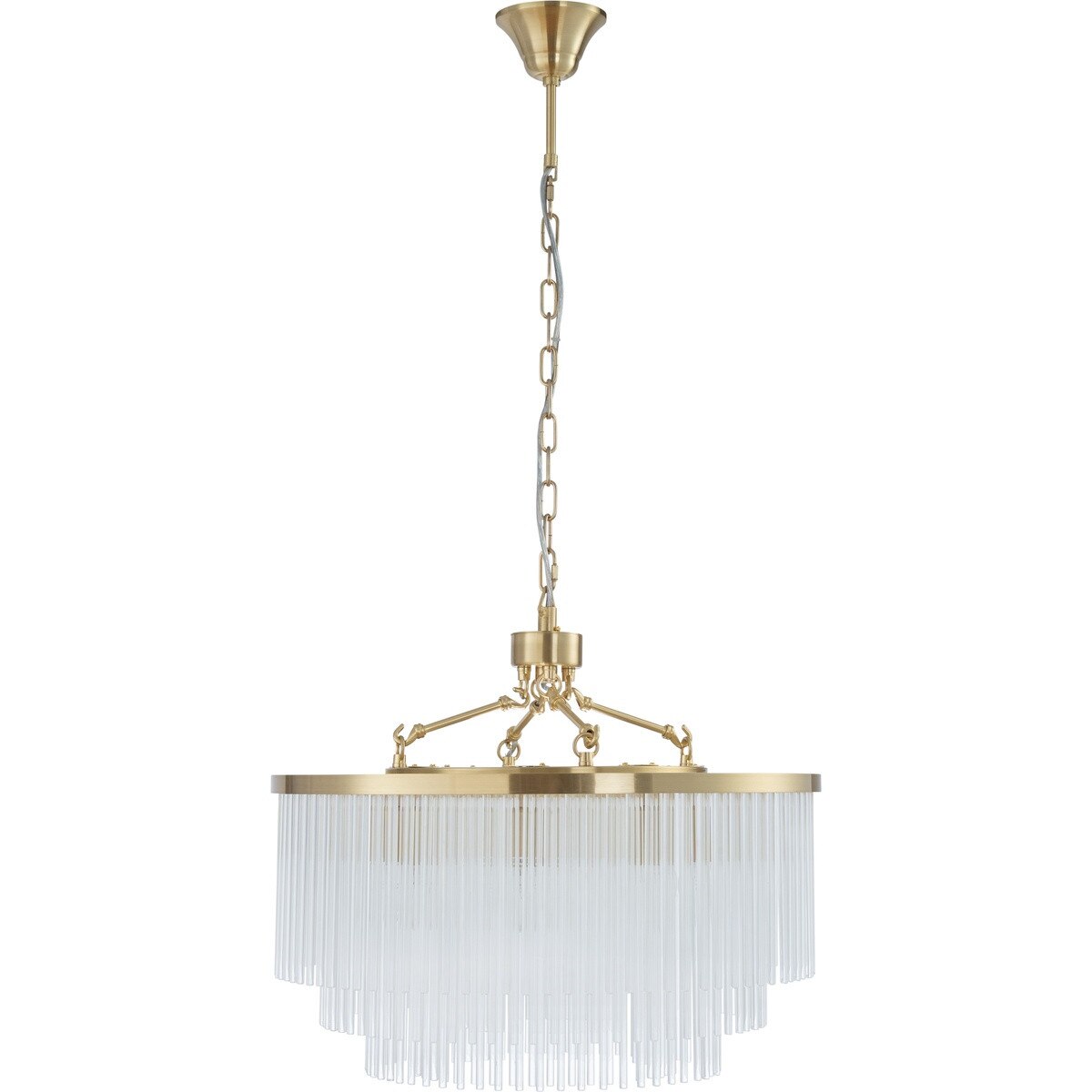 Evangeline Medium 8 Light Chandelier Satin Brass - 1001628
