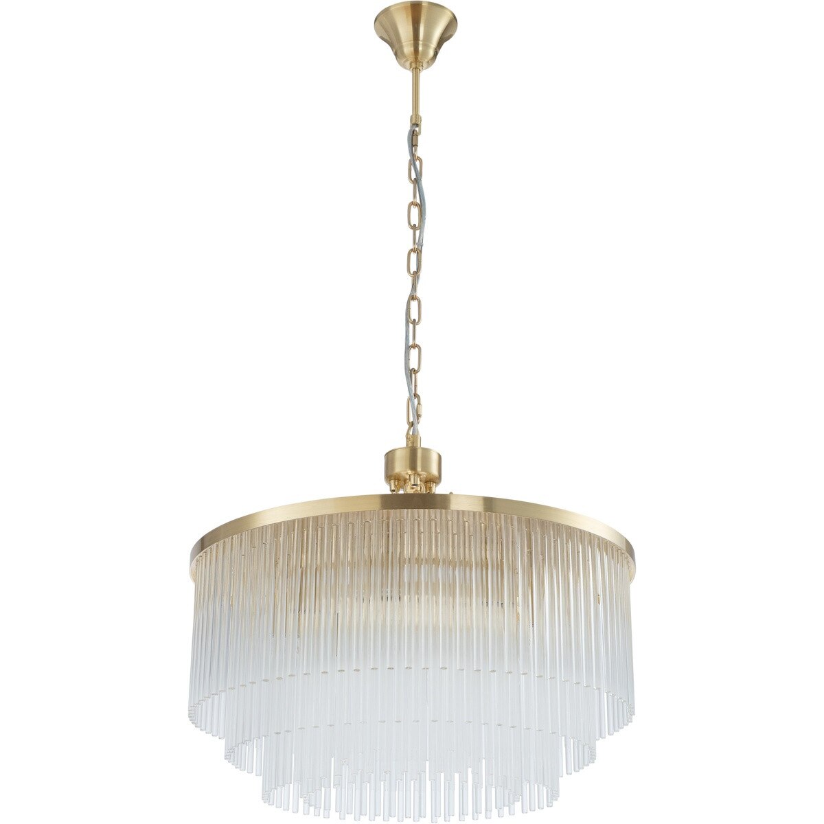 Evangeline Medium 8 Light Chandelier Satin Brass - 1001628