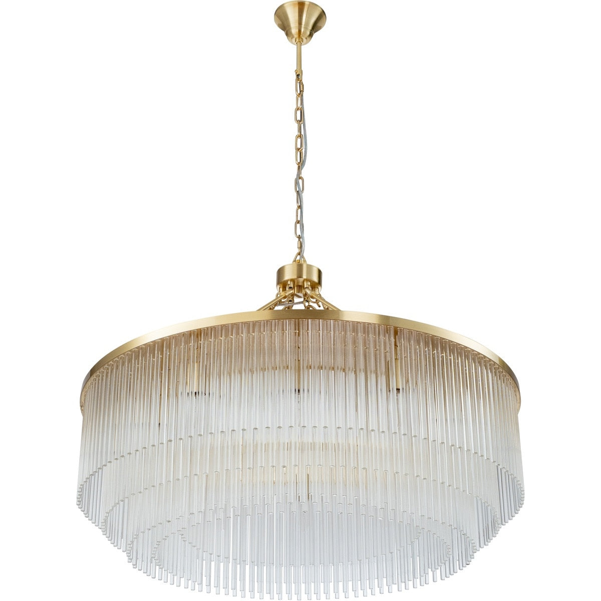 Evangeline Large 12 Light Chandelier Satin Brass - 1001629