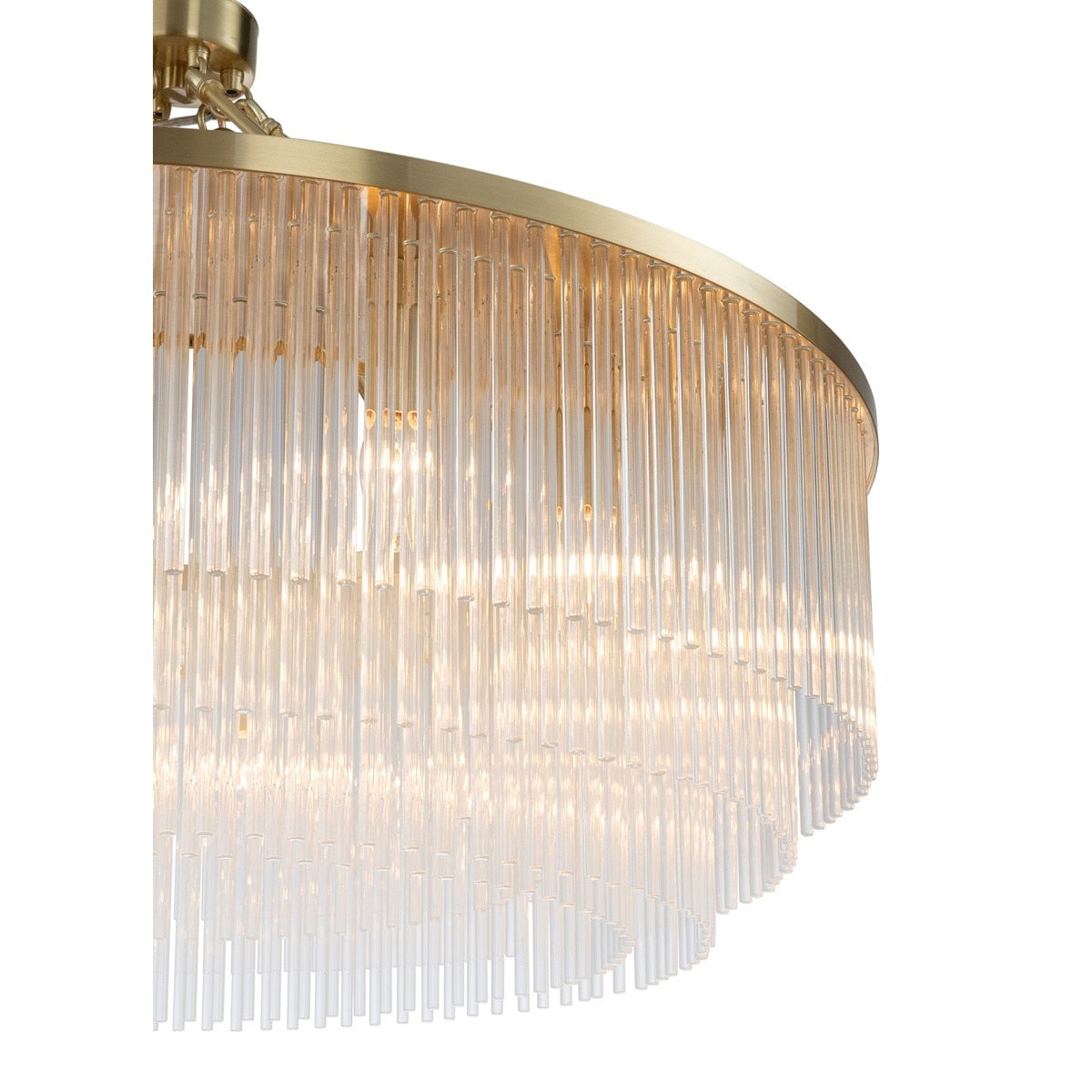 Evangeline Large 12 Light Chandelier Satin Brass - 1001629