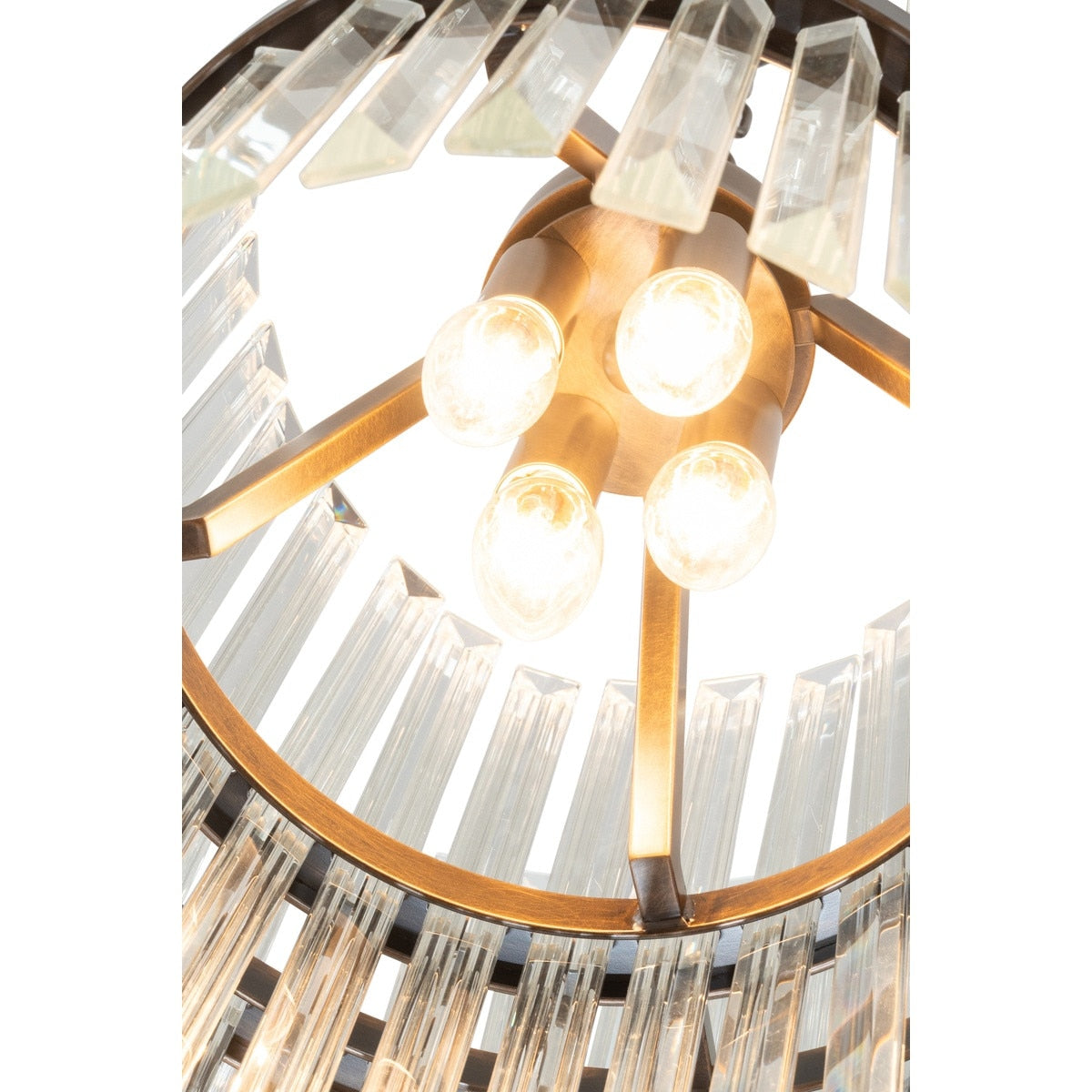 Evelyn Medium 4 Light Chandelier Antique Brass - 1001630