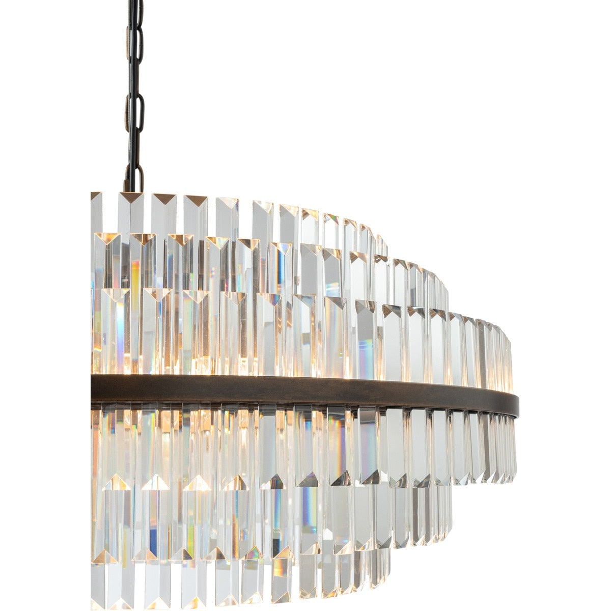 Evelyn Large 10 Light Chandelier Antique Brass - 1001631