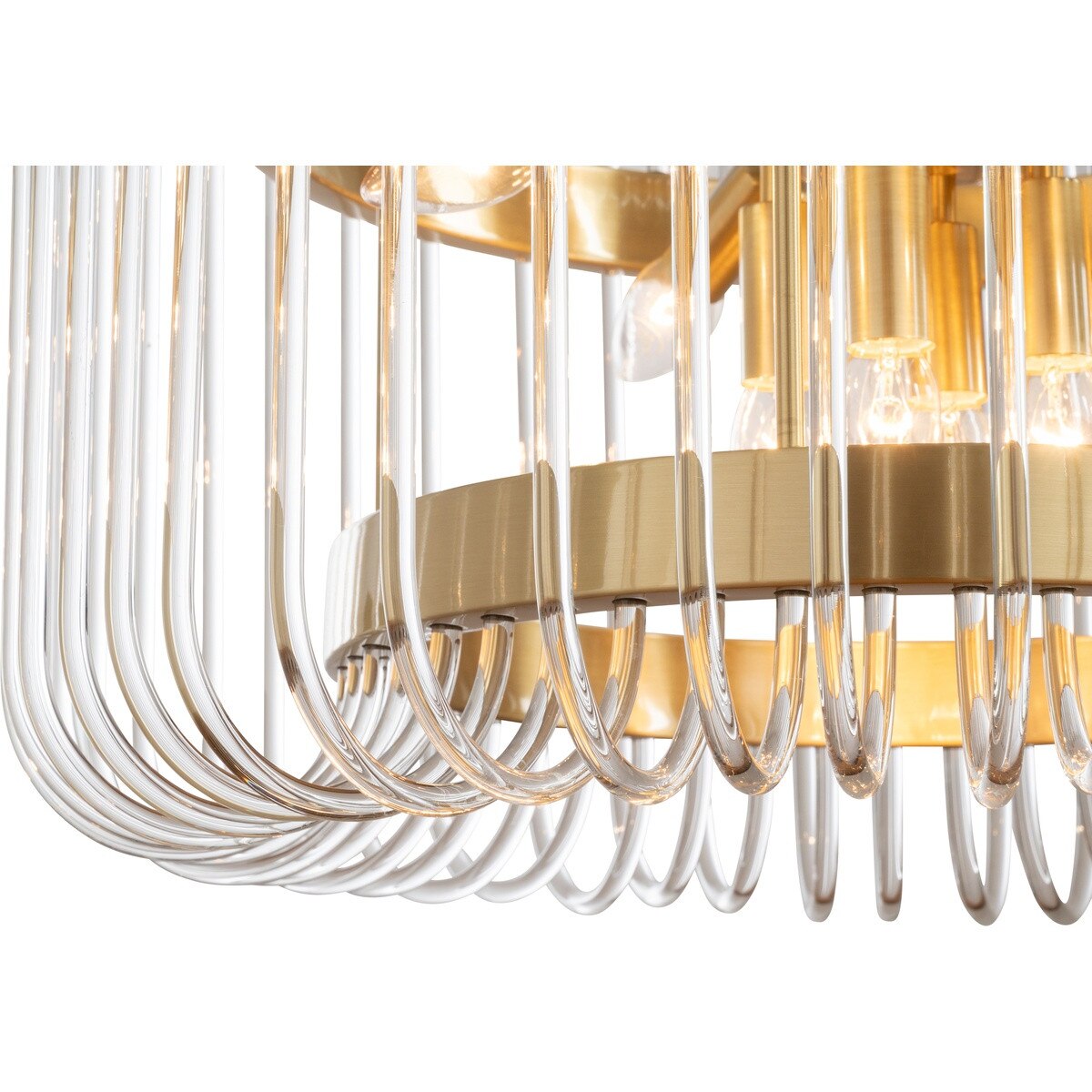 Collete 6 Light 1 Tier Chandelier Satin Brass - 1001632