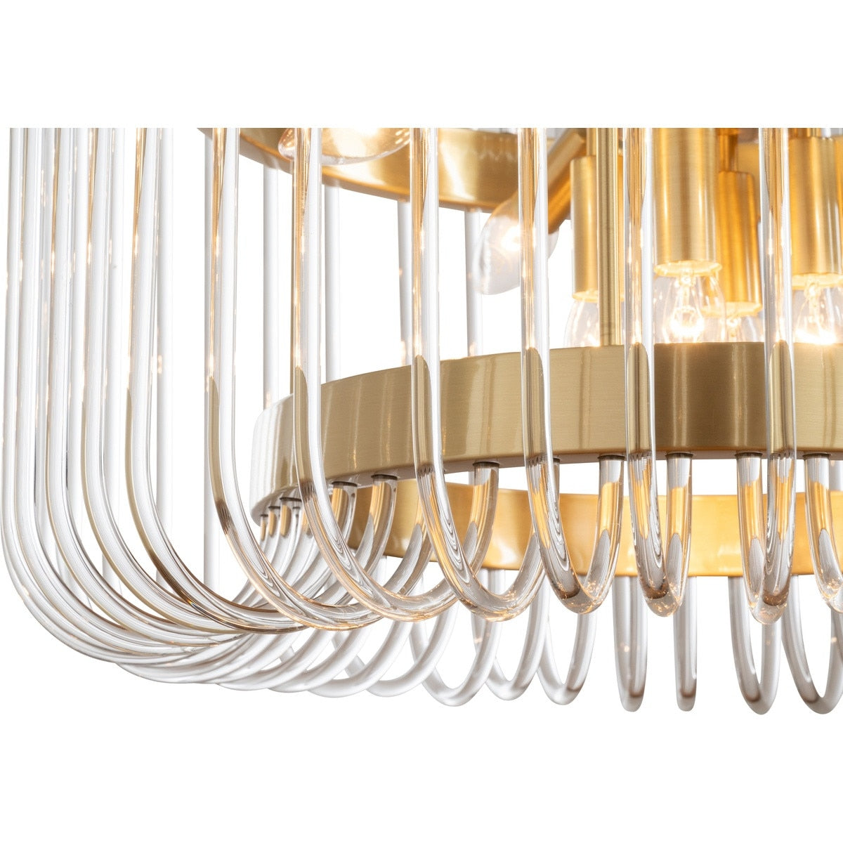 Collete 6 Light 1 Tier Chandelier Satin Brass - 1001632