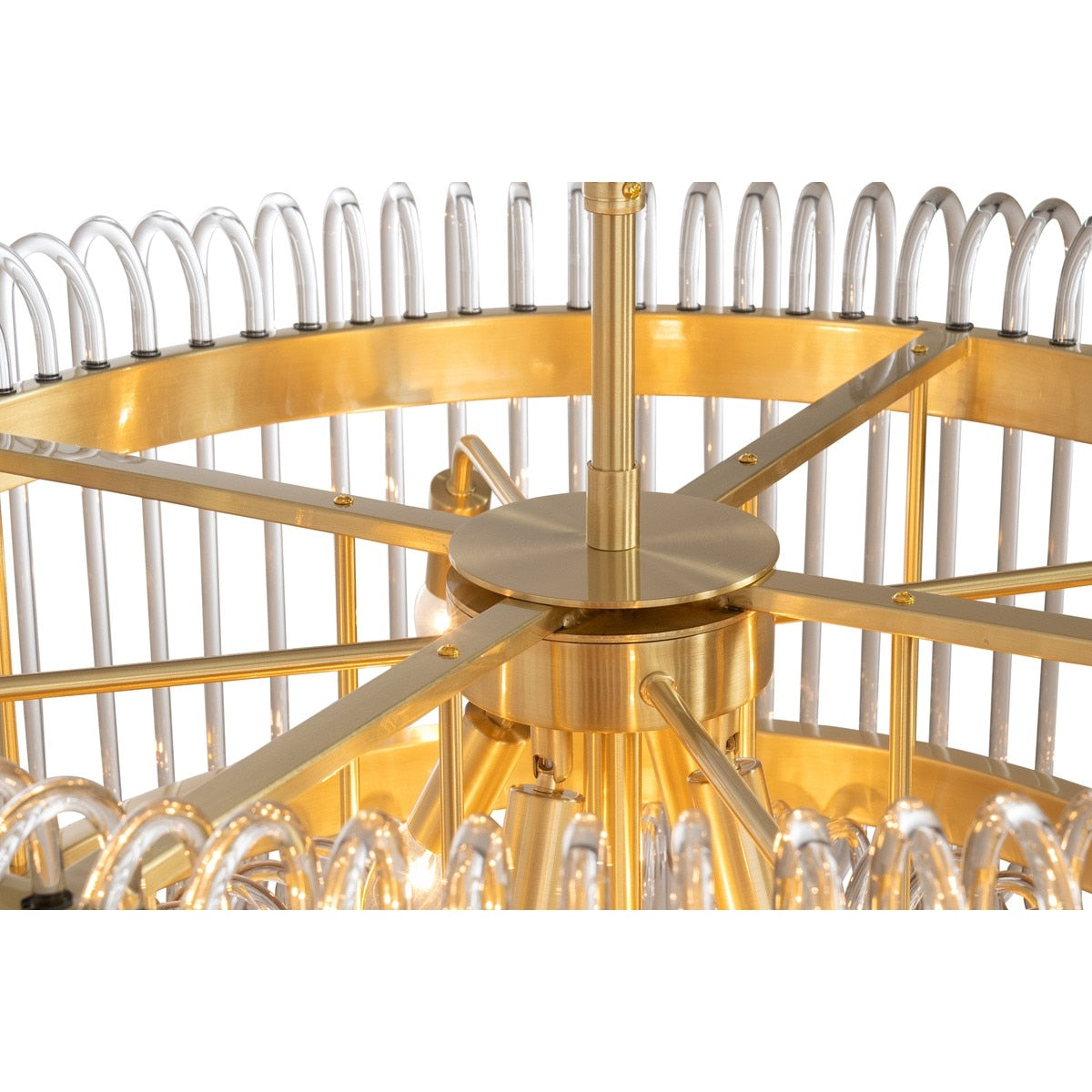 Collete 13 Light 2 Tier Chandelier Satin Brass - 1001634