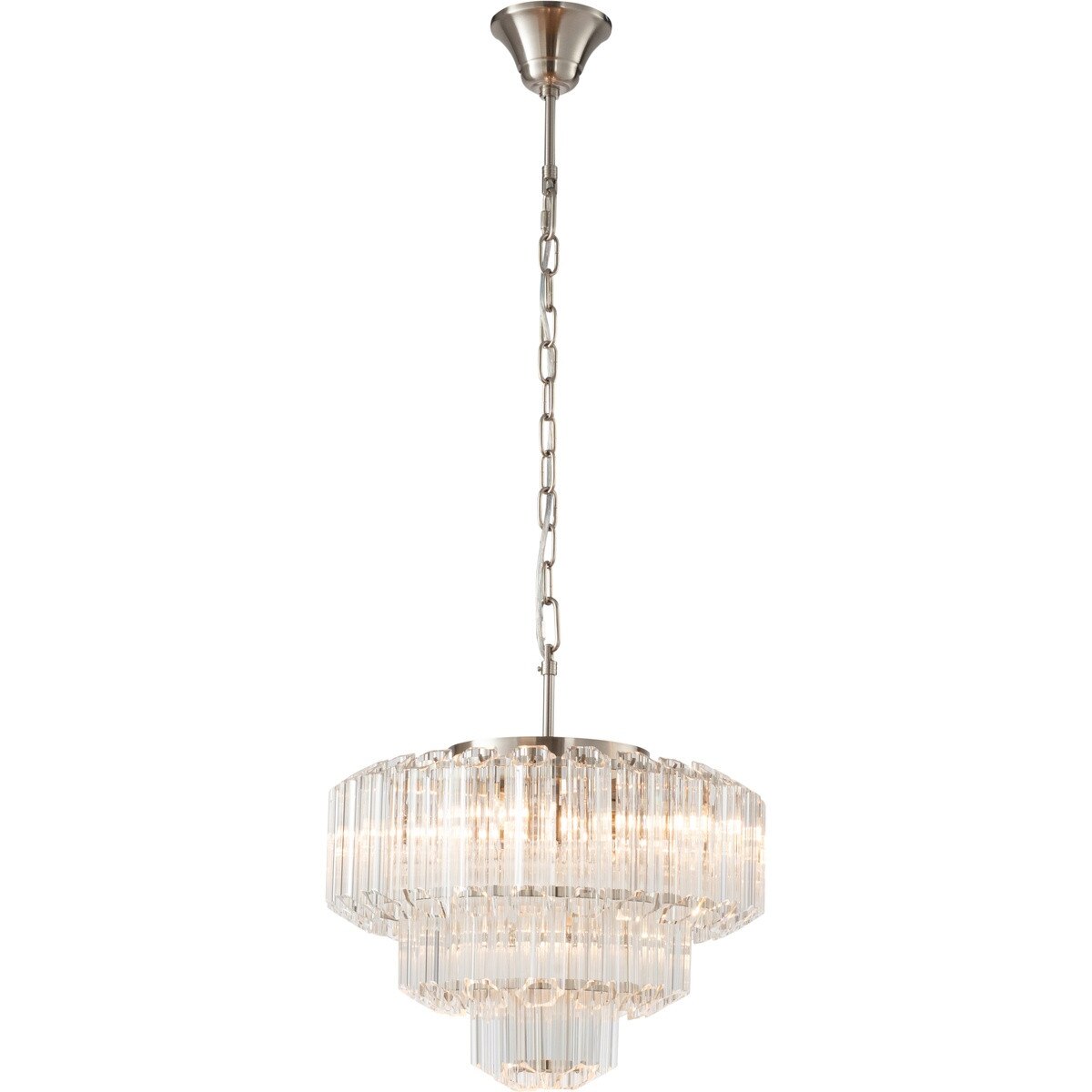 Calista Medium 5 Light 3 Tier Chandelier Brushed Nickel - 1001636