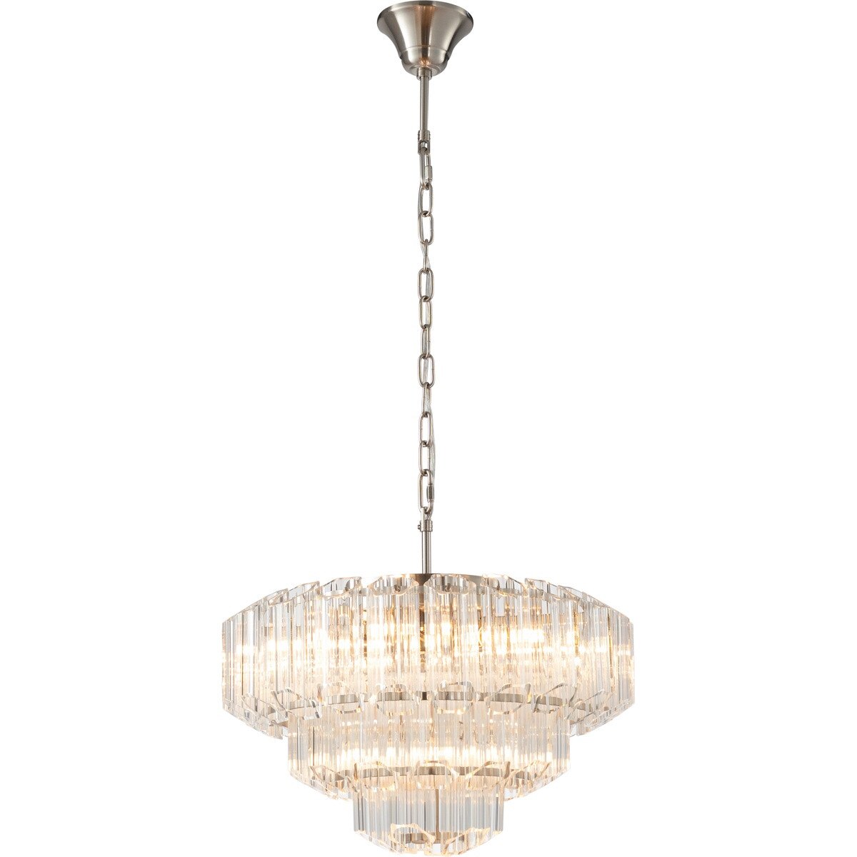 Calista Large 7 Light 3 Tier Chandelier Brushed Nickel - 1001637