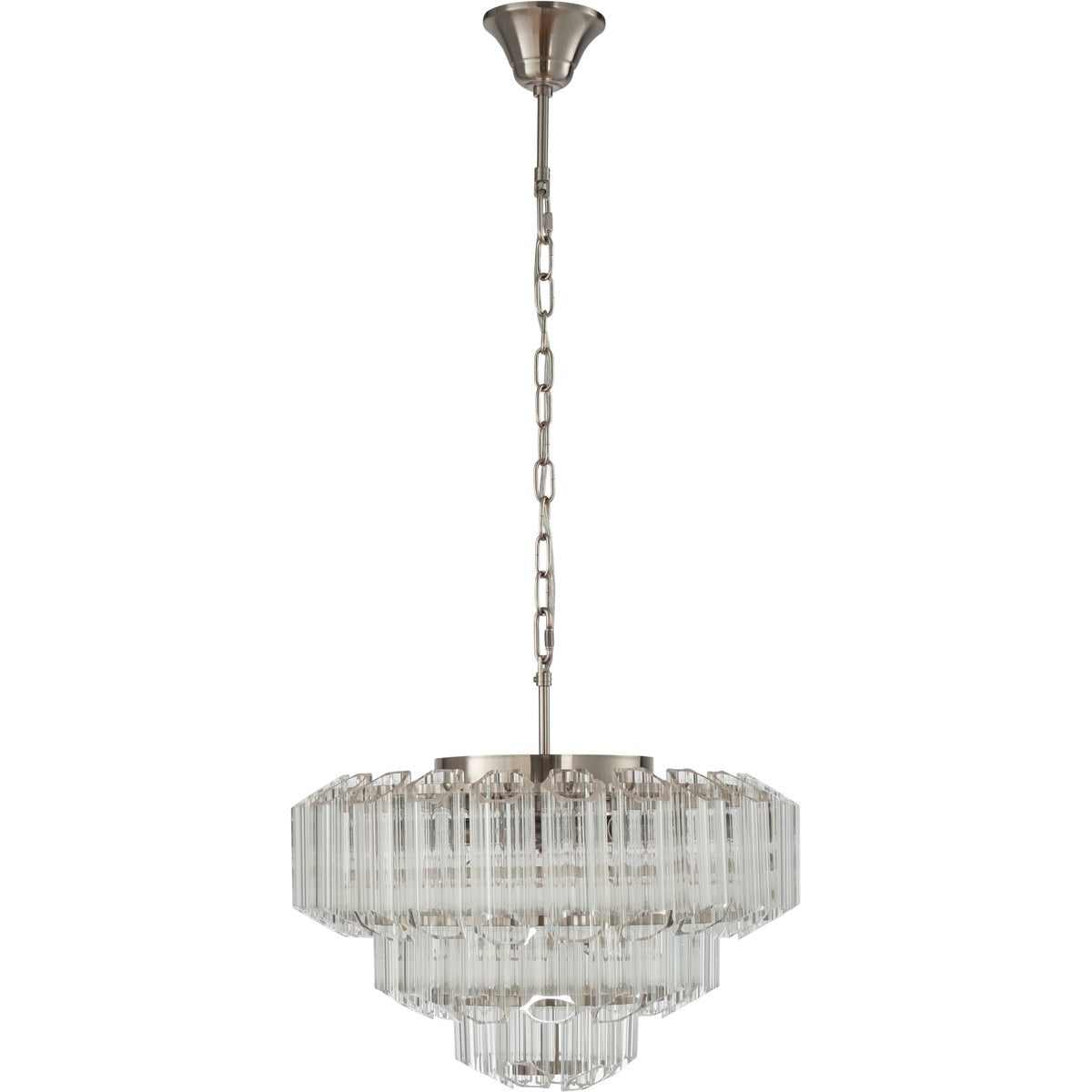 Calista Large 7 Light 3 Tier Chandelier Brushed Nickel - 1001637