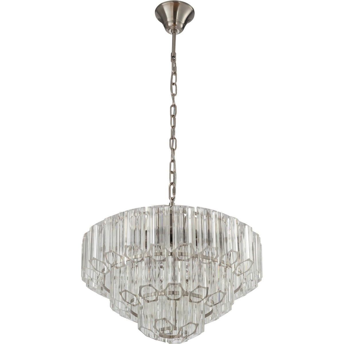 Calista Large 7 Light 3 Tier Chandelier Brushed Nickel - 1001637