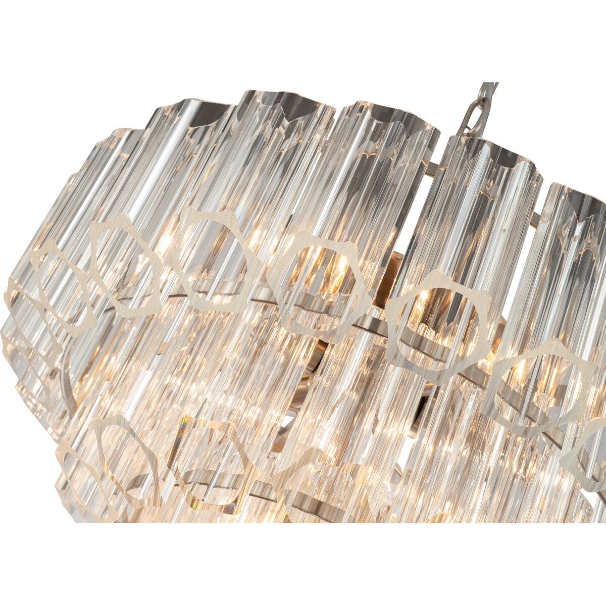 Calista Large 7 Light 3 Tier Chandelier Brushed Nickel - 1001637