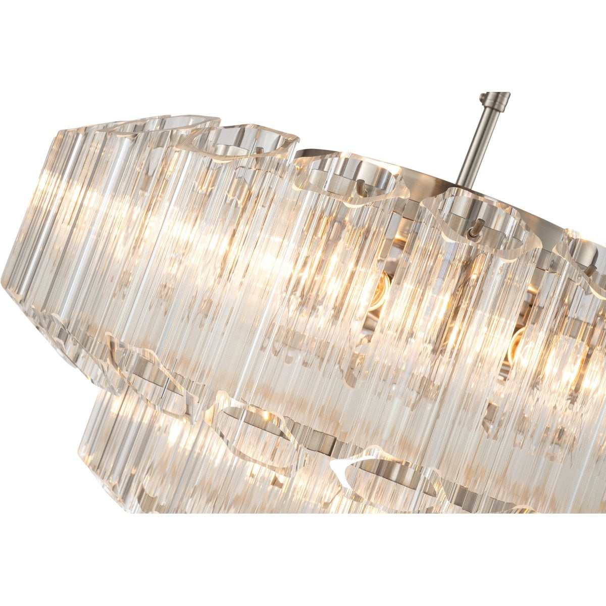 Calista Large 7 Light 3 Tier Chandelier Brushed Nickel - 1001637
