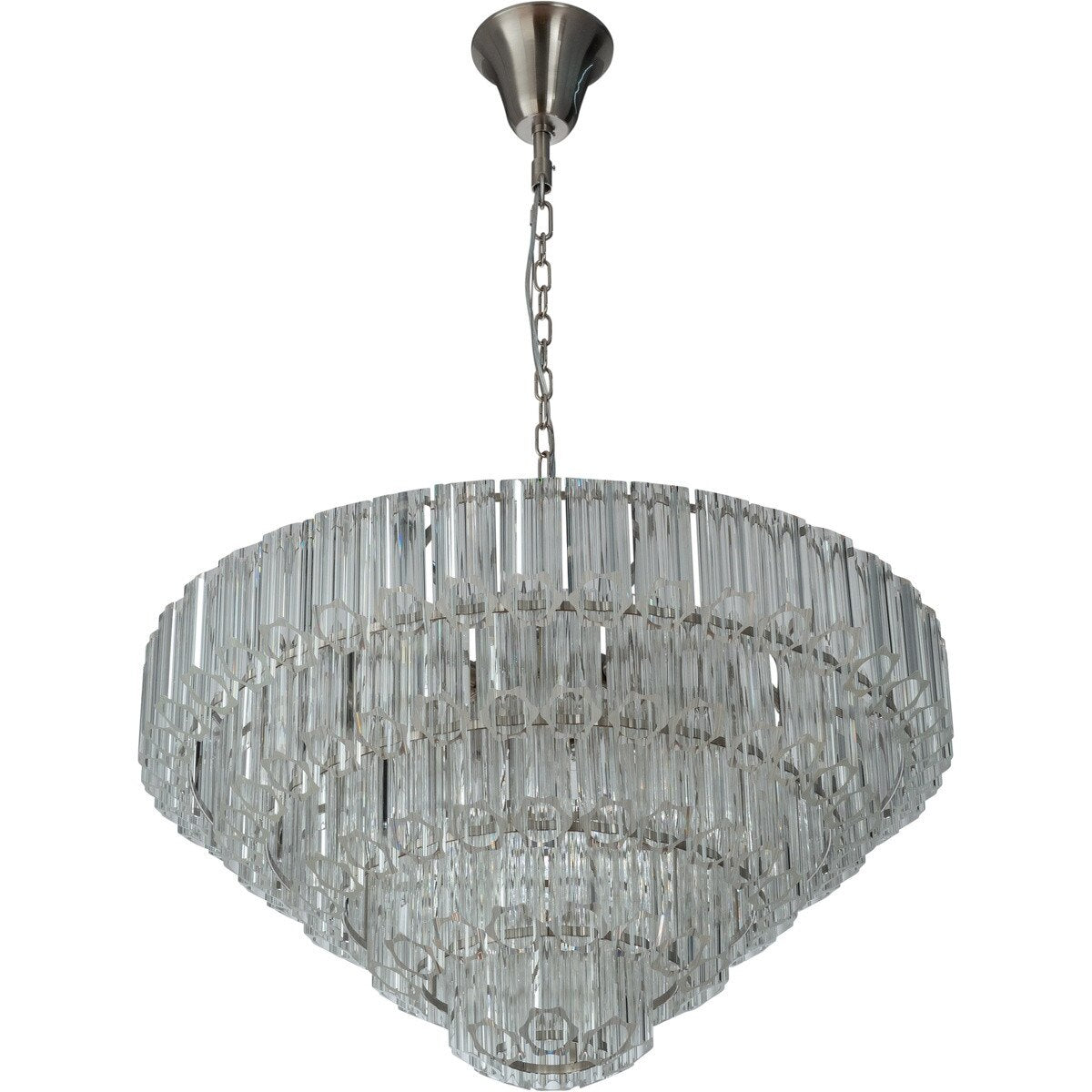 Calista Extra Large 12 Light 4 Tier Chandelier Brushed Nickel - 1001638