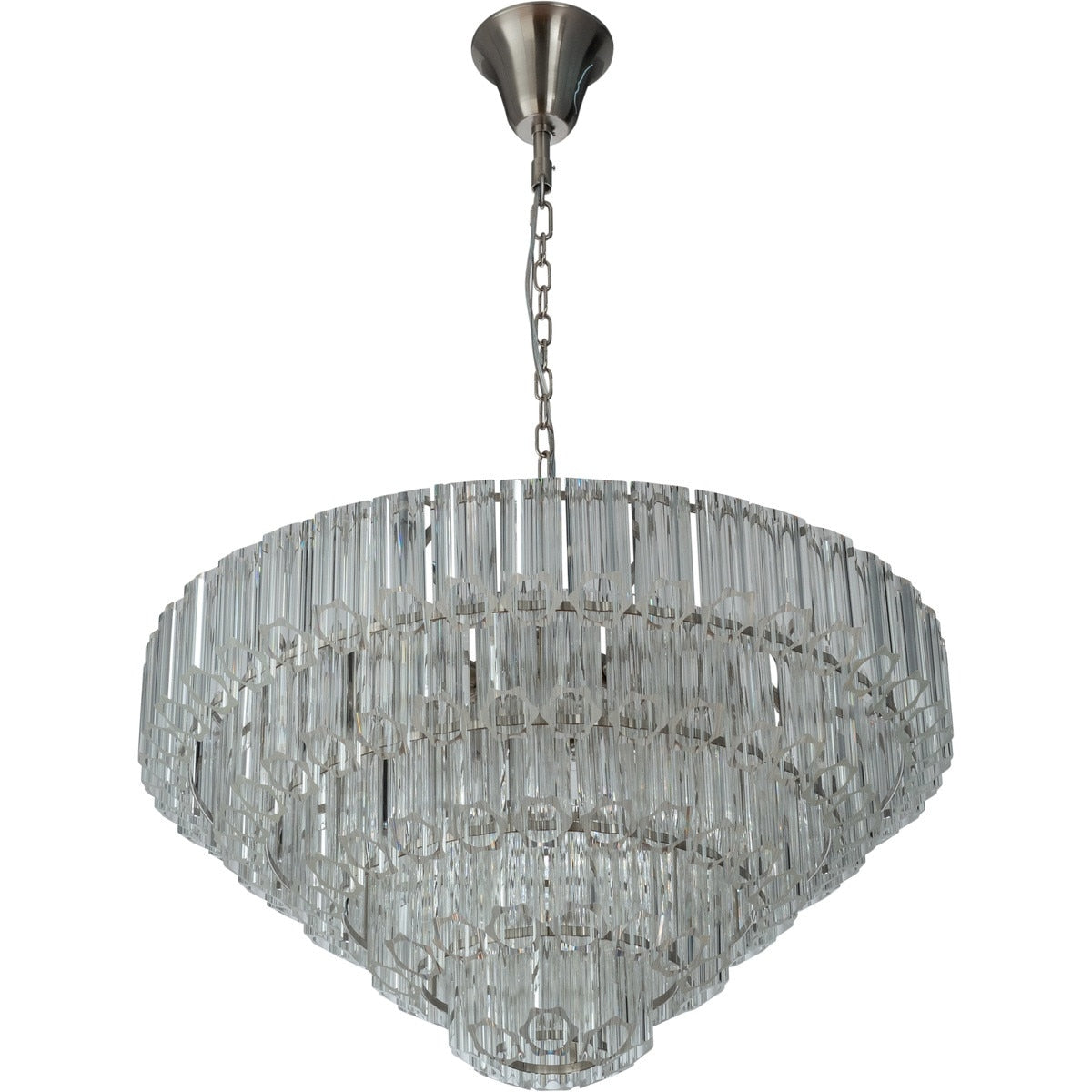 Calista Extra Large 12 Light 4 Tier Chandelier Brushed Nickel - 1001638A