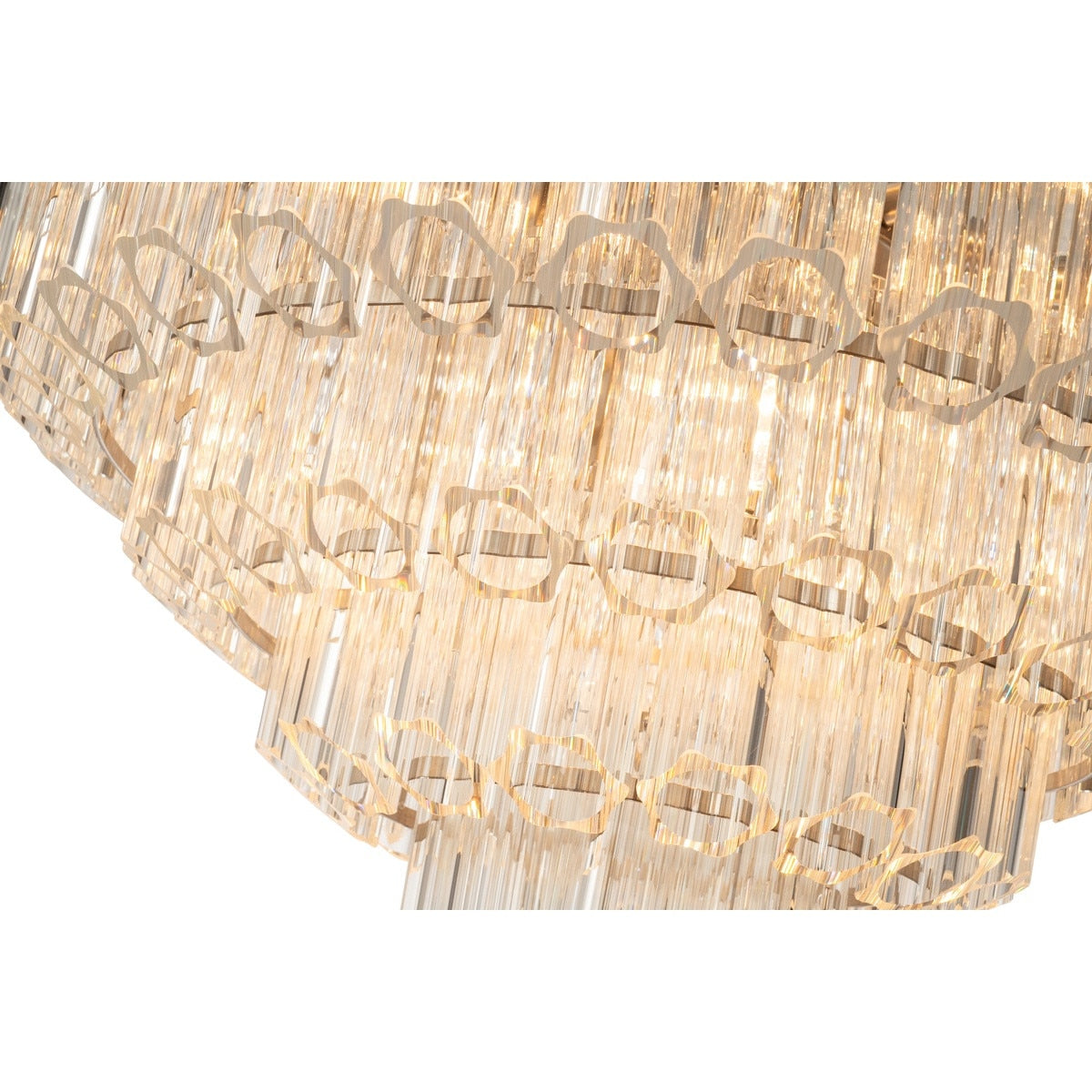 Calista Extra Large 12 Light 4 Tier Chandelier Brushed Nickel - 1001638A