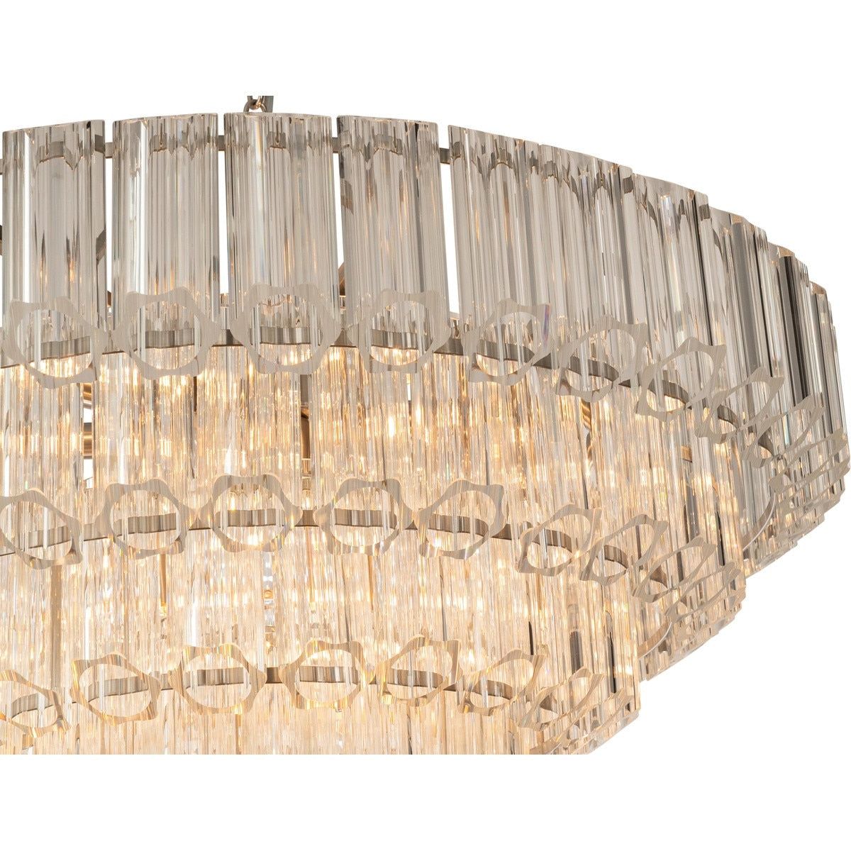 Calista Extra Large 12 Light 4 Tier Chandelier Brushed Nickel - 1001638A