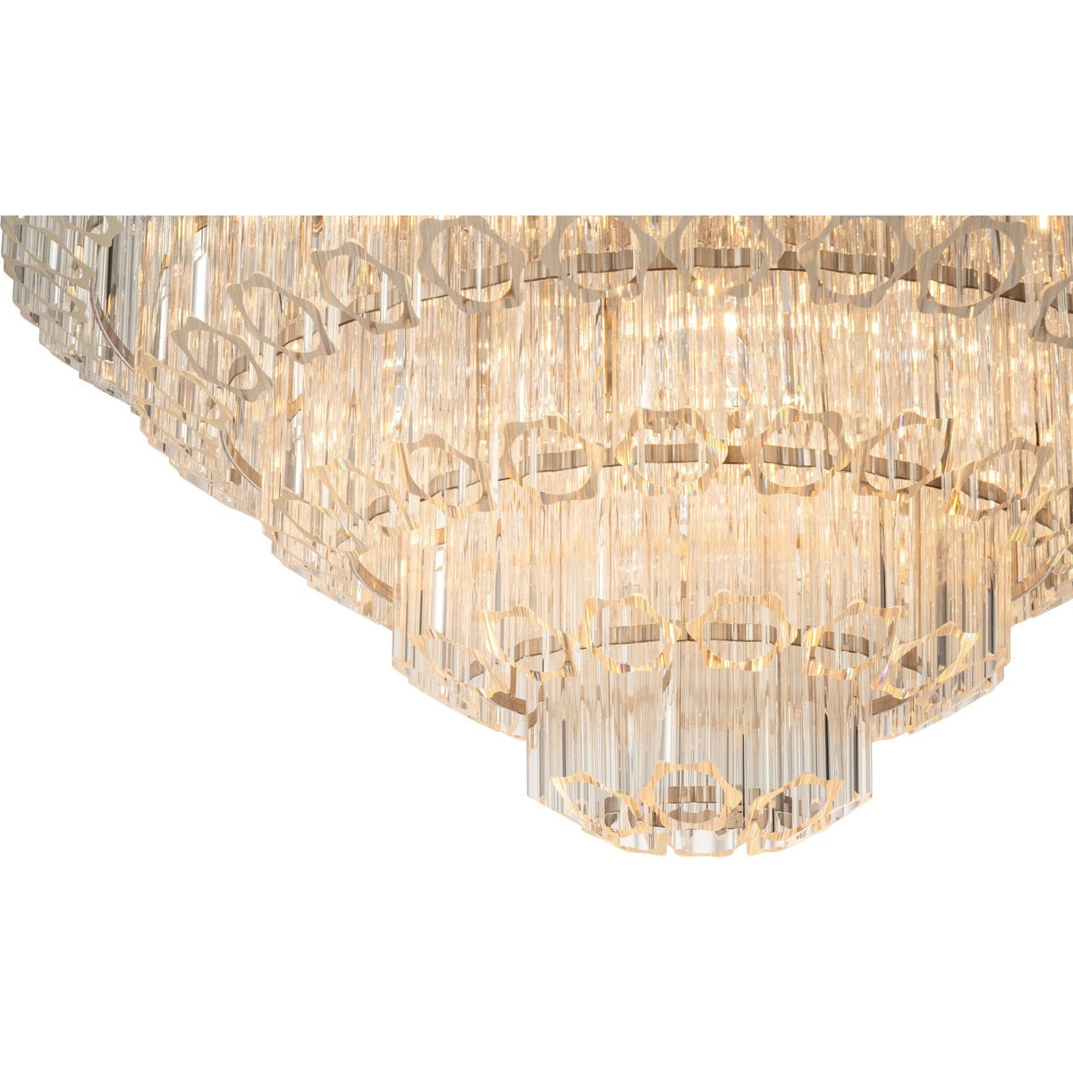 Calista Extra Large 12 Light 4 Tier Chandelier Brushed Nickel - 1001638A