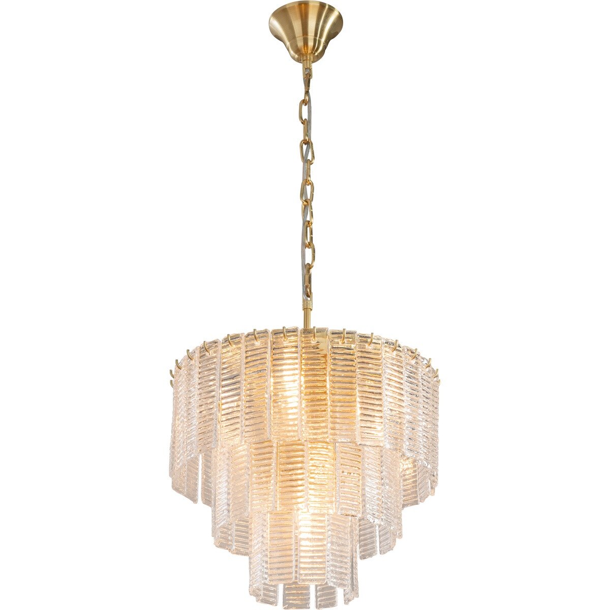Alara Small 5 Light 3 Tier Chandelier Satin Brass - 1001639