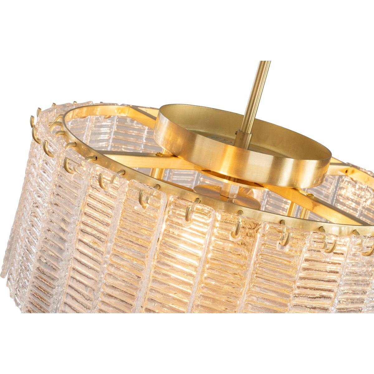 Alara Small 5 Light 3 Tier Chandelier Satin Brass - 1001639