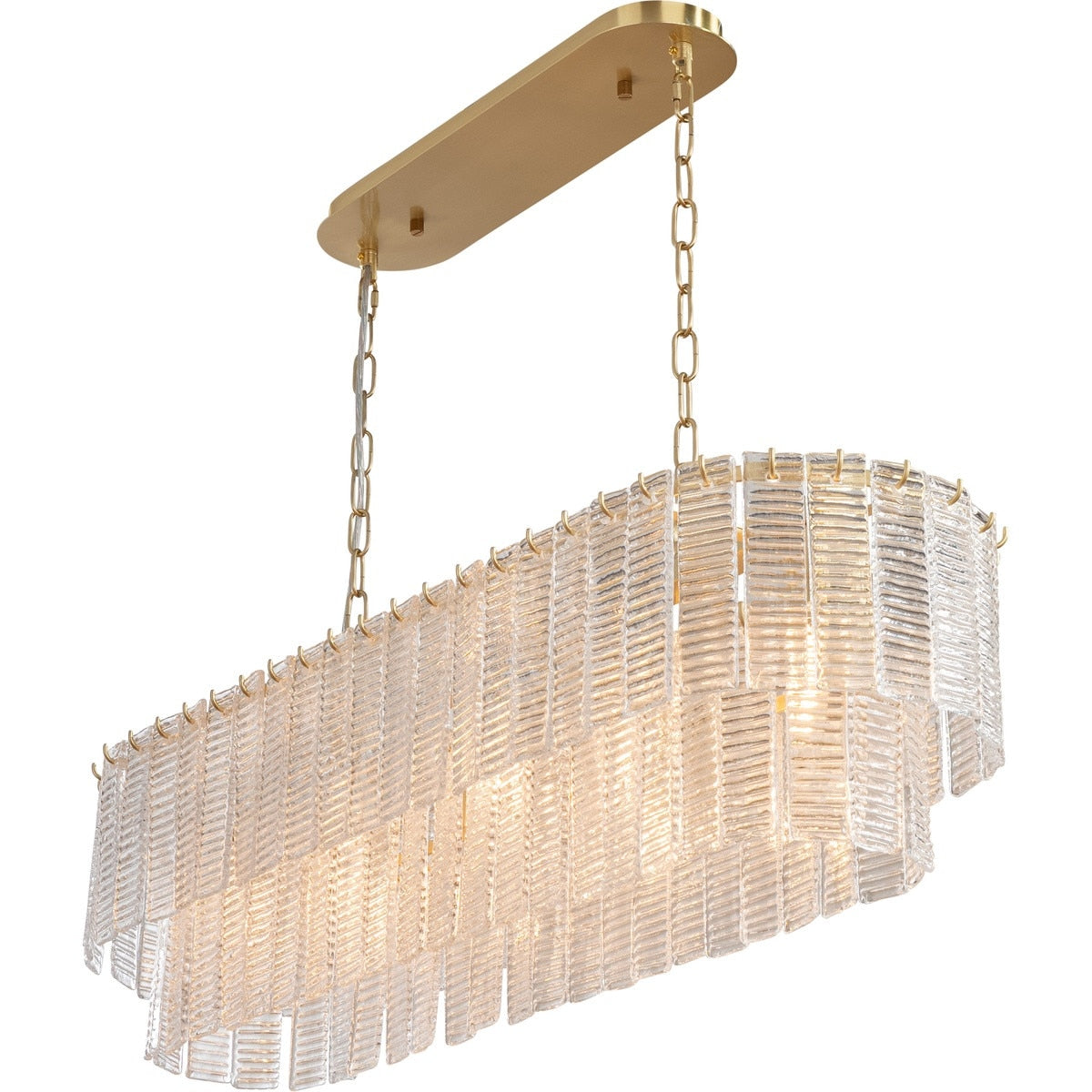 Alara 5 Light Bench Chandelier Satin Brass - 1001641