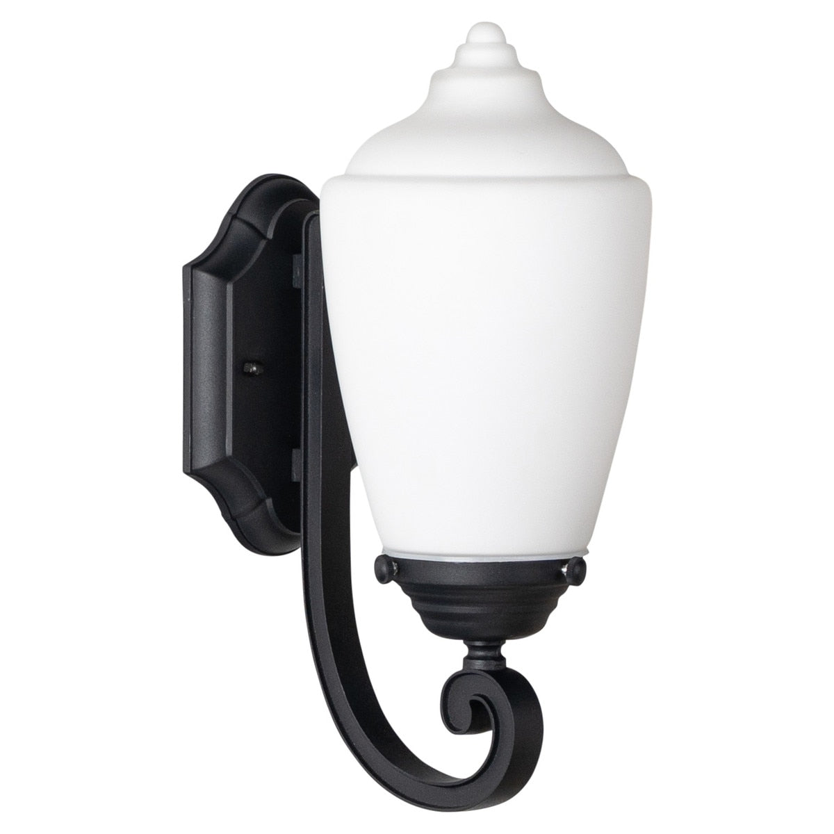 Newry Small Outdoor Wall Light Matt Black & Opal Matt - 1001652