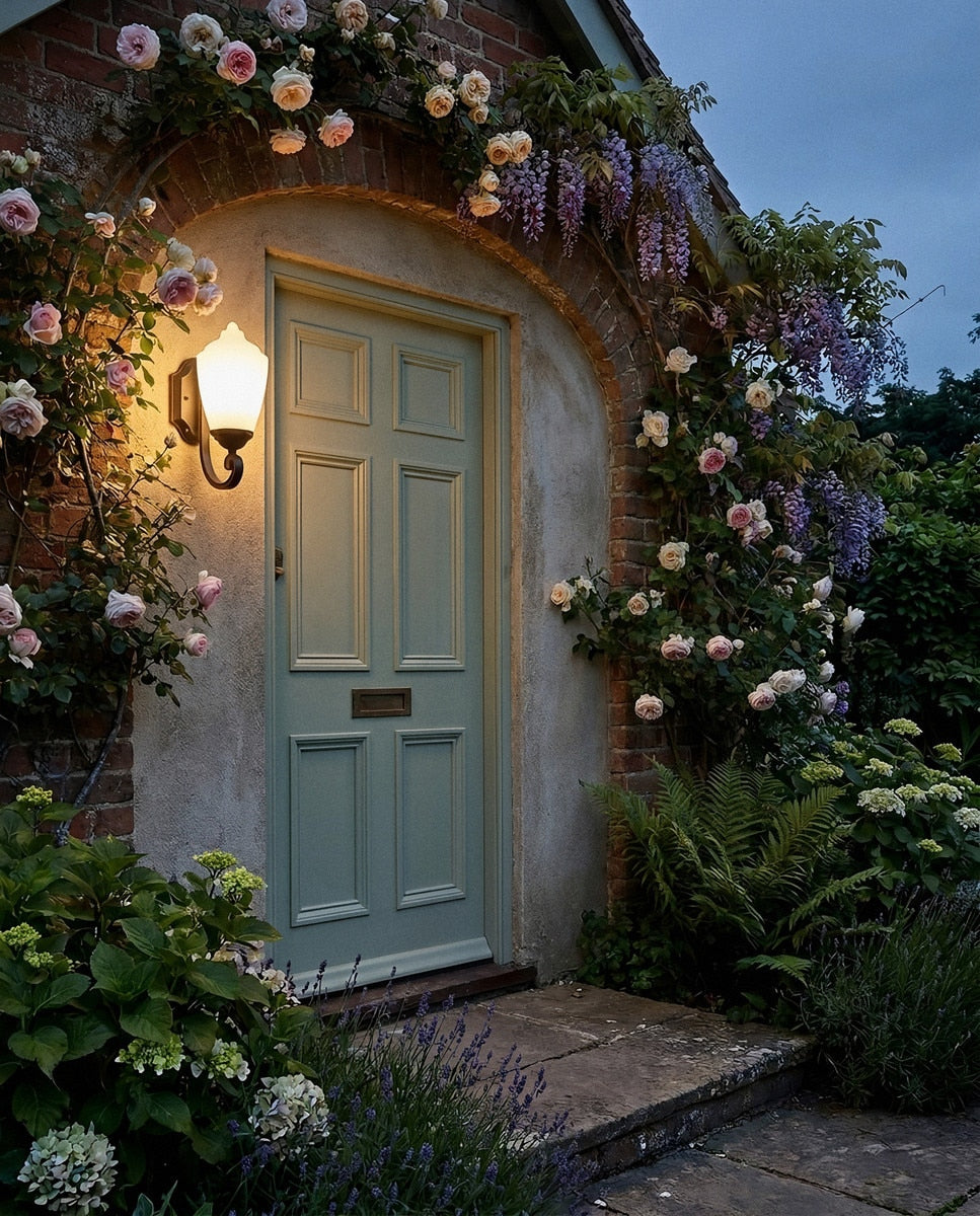 Newry Small Outdoor Wall Light Matt Black & Opal Matt - 1001652
