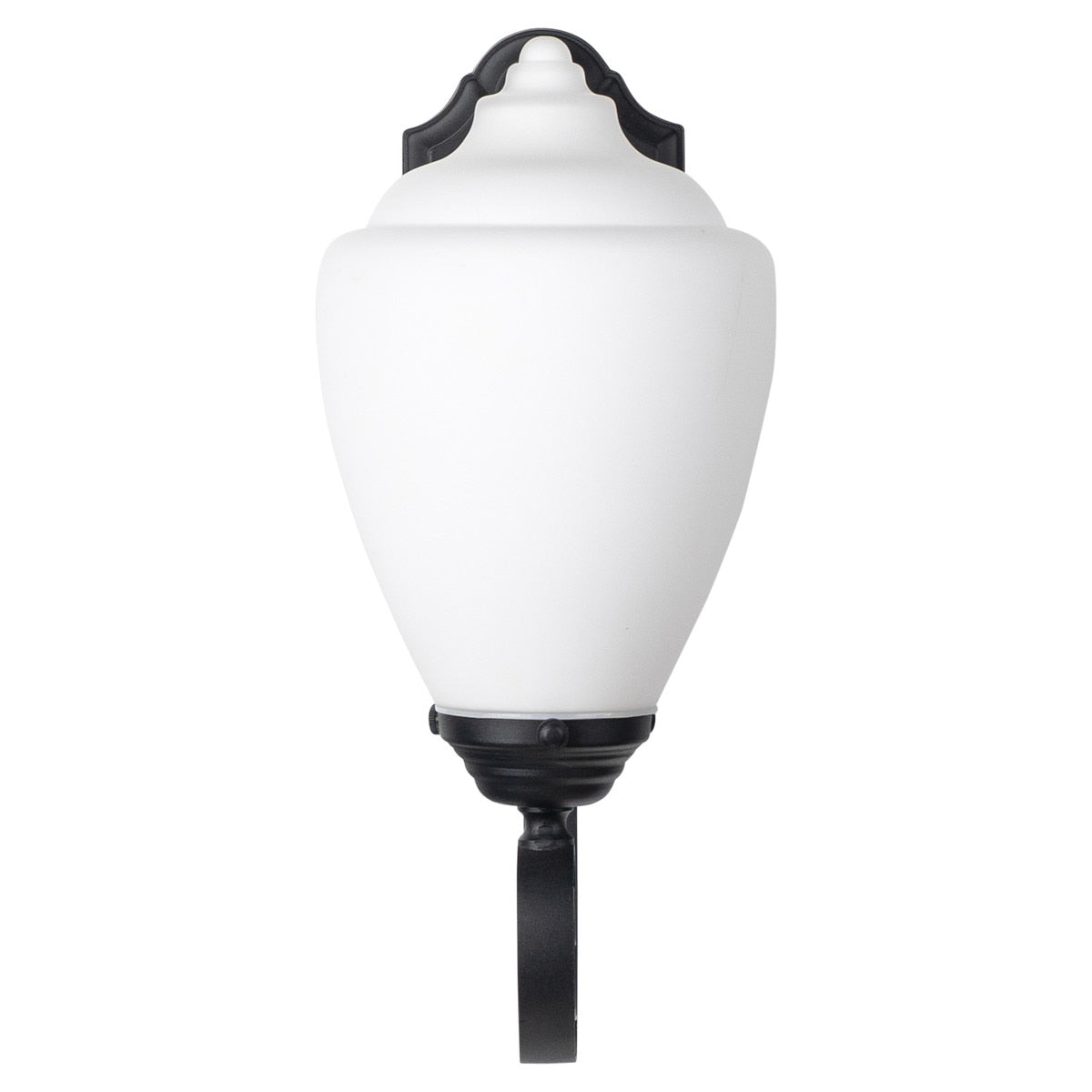 Newry Medium Outdoor Wall Light Matt Black & Opal Matt - 1001653