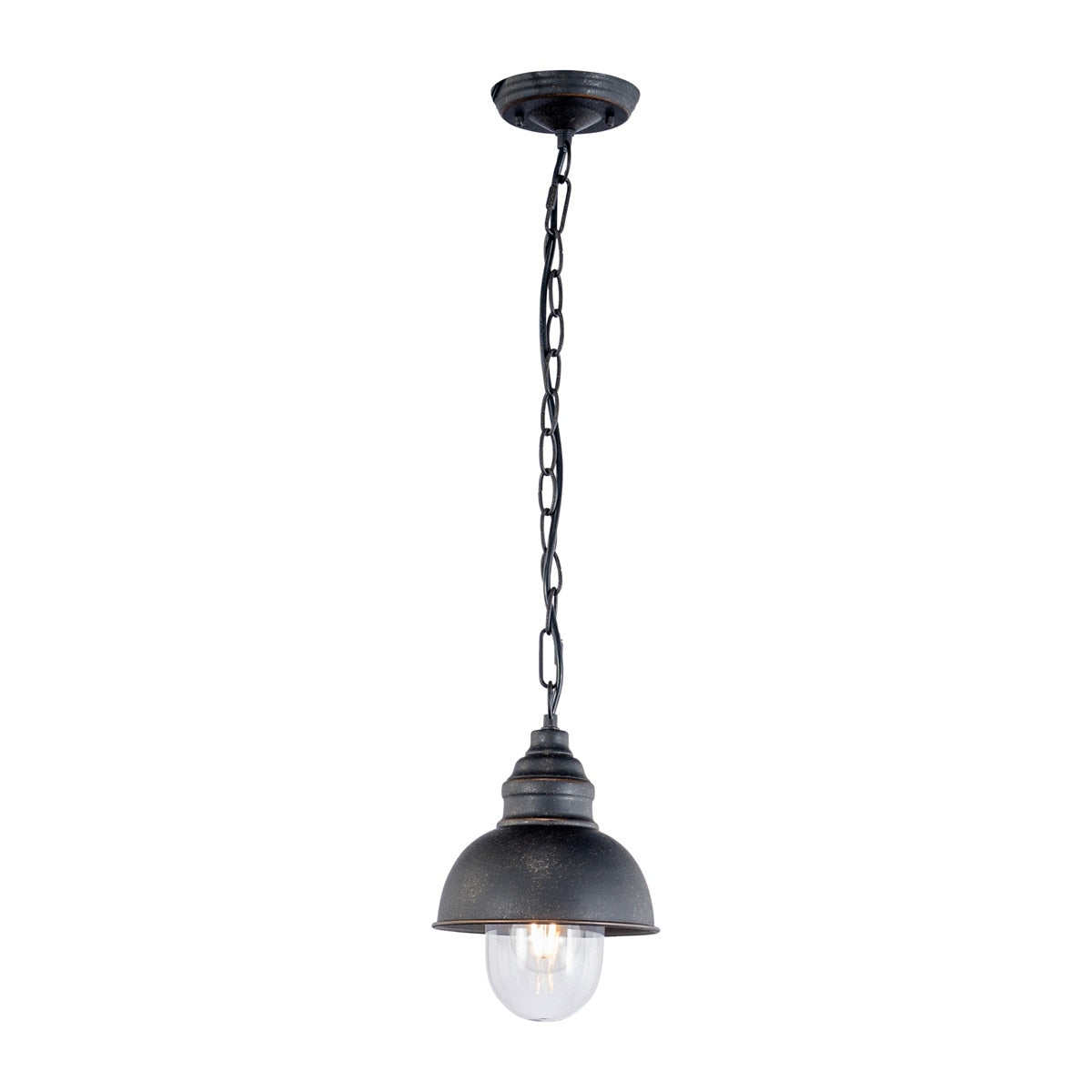 Parkway Small Interior Chain Pendant Light Antique Bronze & Clear - 1001667