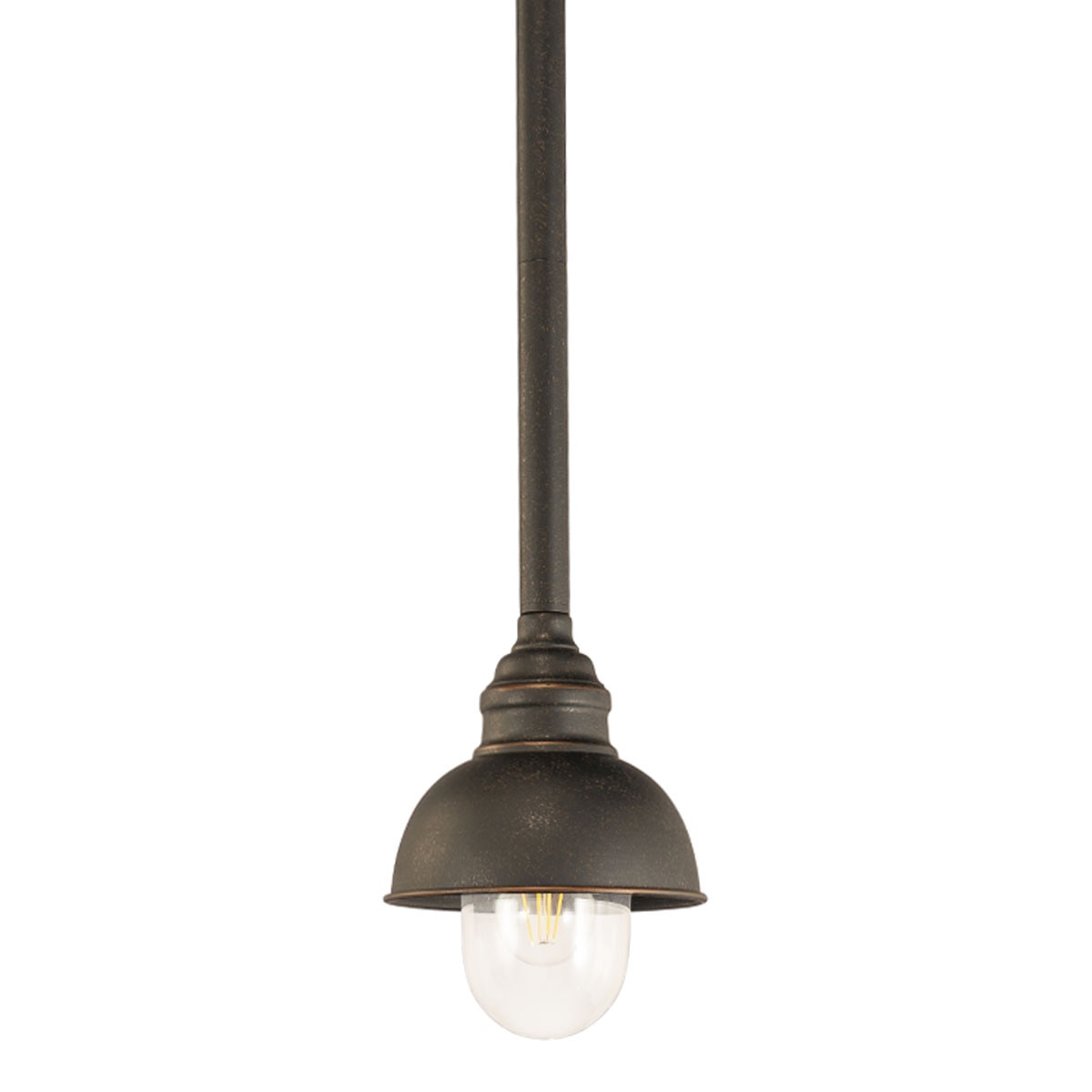 Parkway Small Rod Pendant Light Antique Bronze & Clear - 1001668
