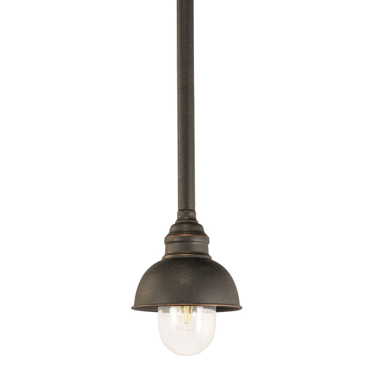 Parkway Small Rod Pendant Light Antique Bronze & Clear - 1001668