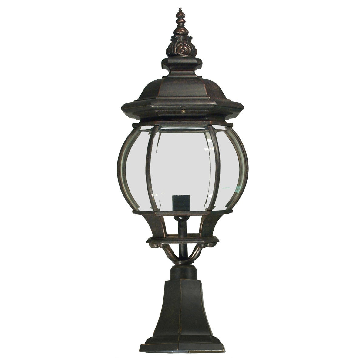 Flinders Large Pillar Mount Antique Bronze IP44 - 1001682