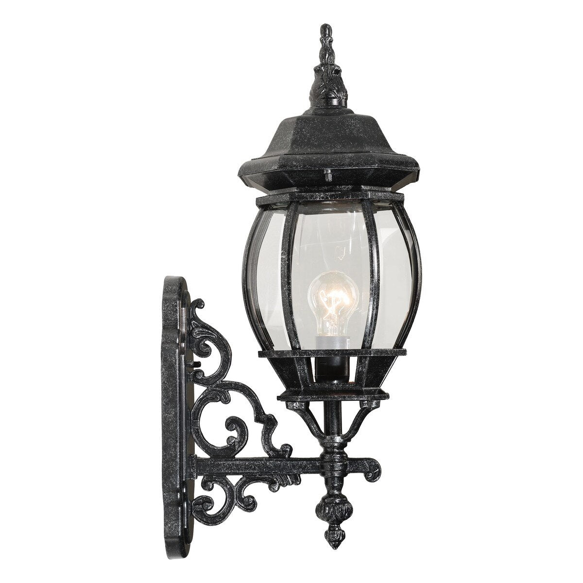 Flinders Medium Outdoor Wall Light Antique Black IP44 - 1001693