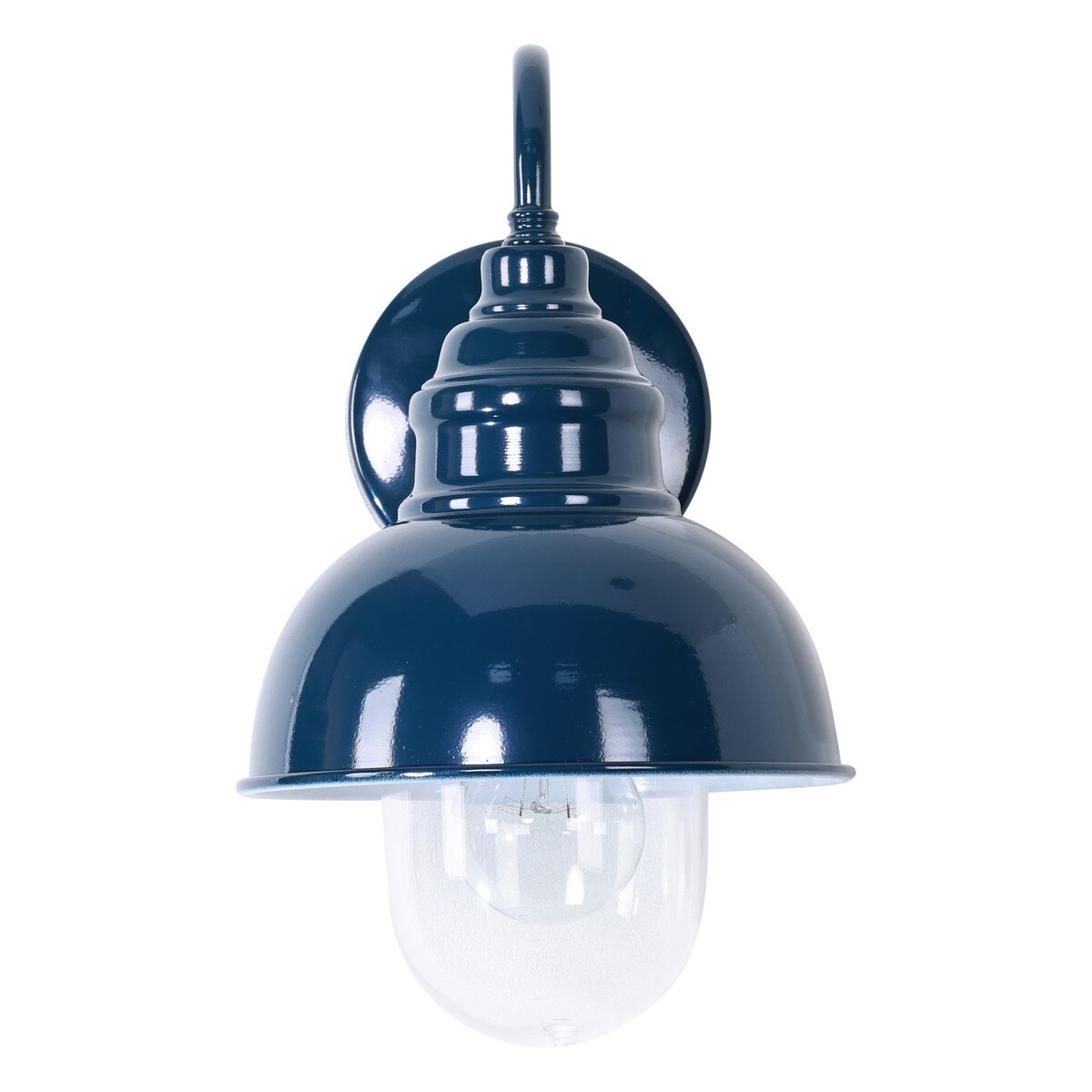Parkway Small Outdoor Wall Light French Blue & Clear - 1001705
