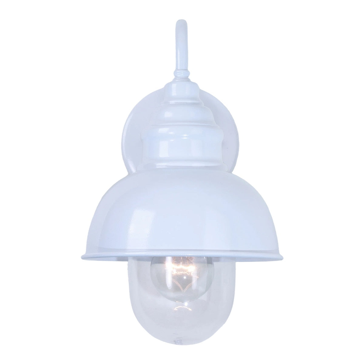 Parkway Small Outdoor Wall Light White & Clear - 1001707