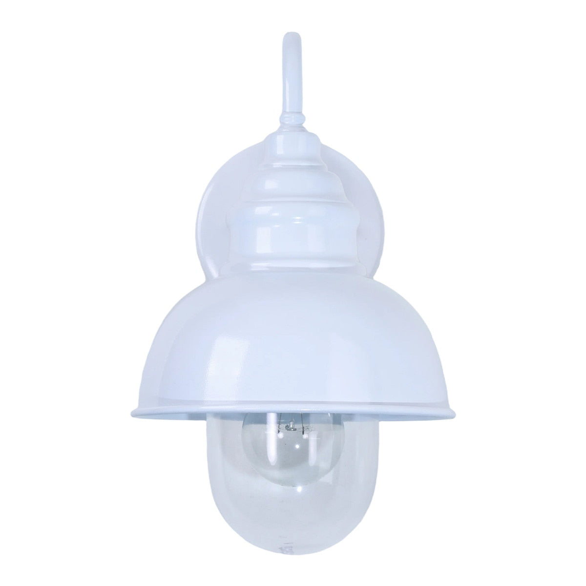 Parkway Small Outdoor Wall Light White & Clear - 1001707