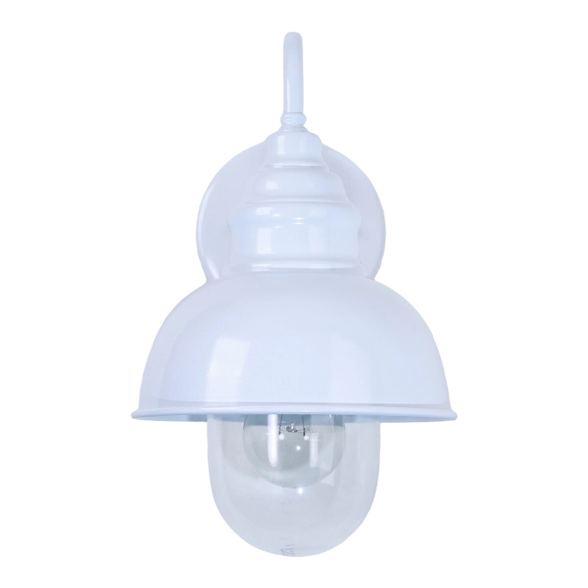 Parkway Small Outdoor Wall Light White & Clear - 1001707