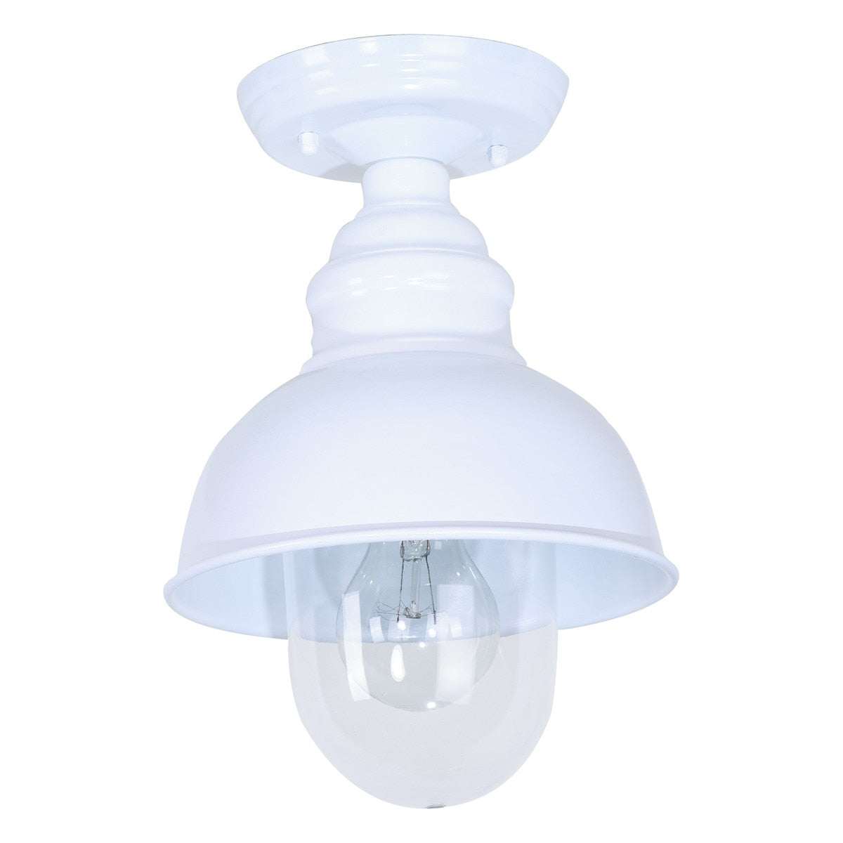Parkway Small Under Eave Outdoor Close to Ceiling Light White & Clear - 1001708