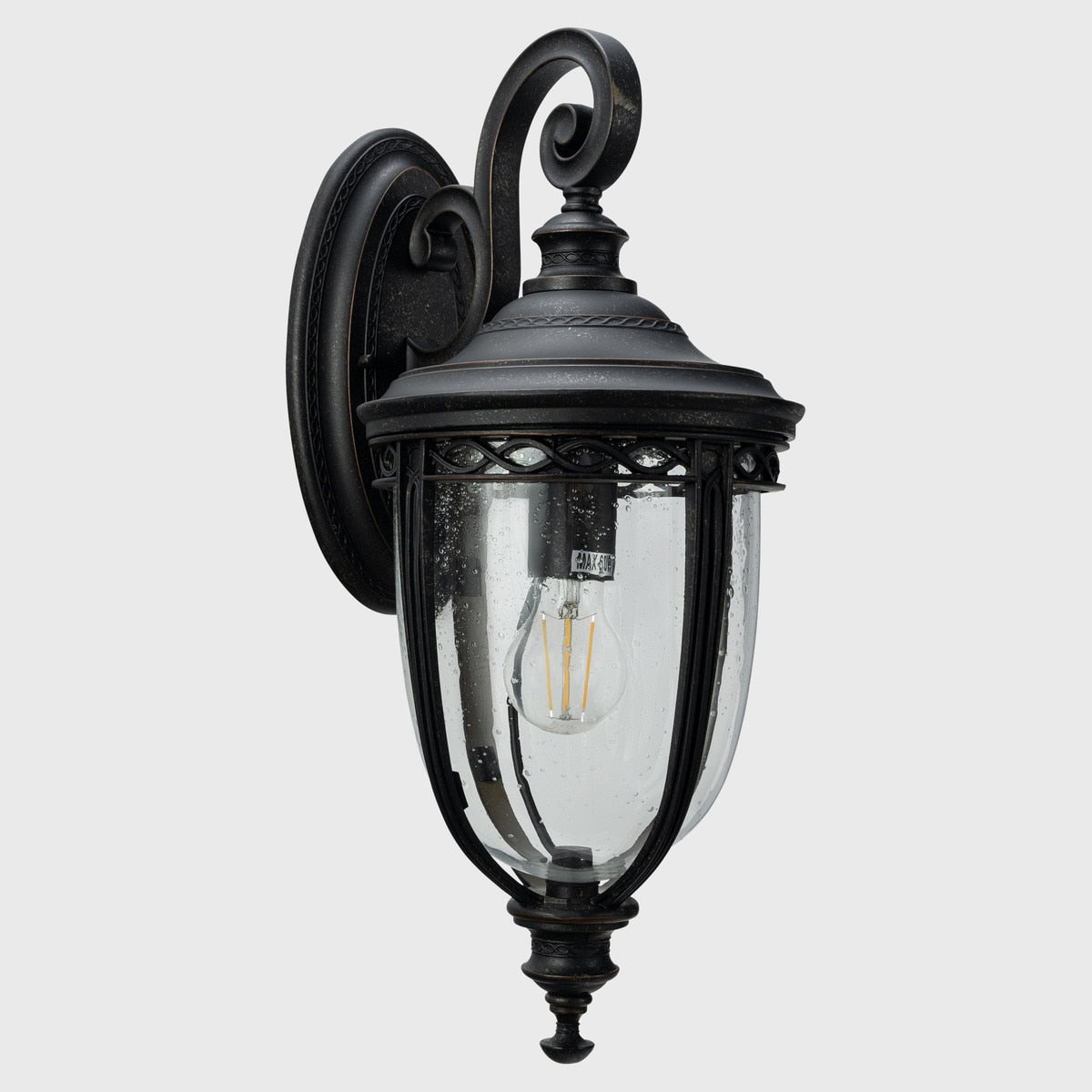 Keppel Medium Outdoor Wall Light Antique Bronze & Clear - 1001710