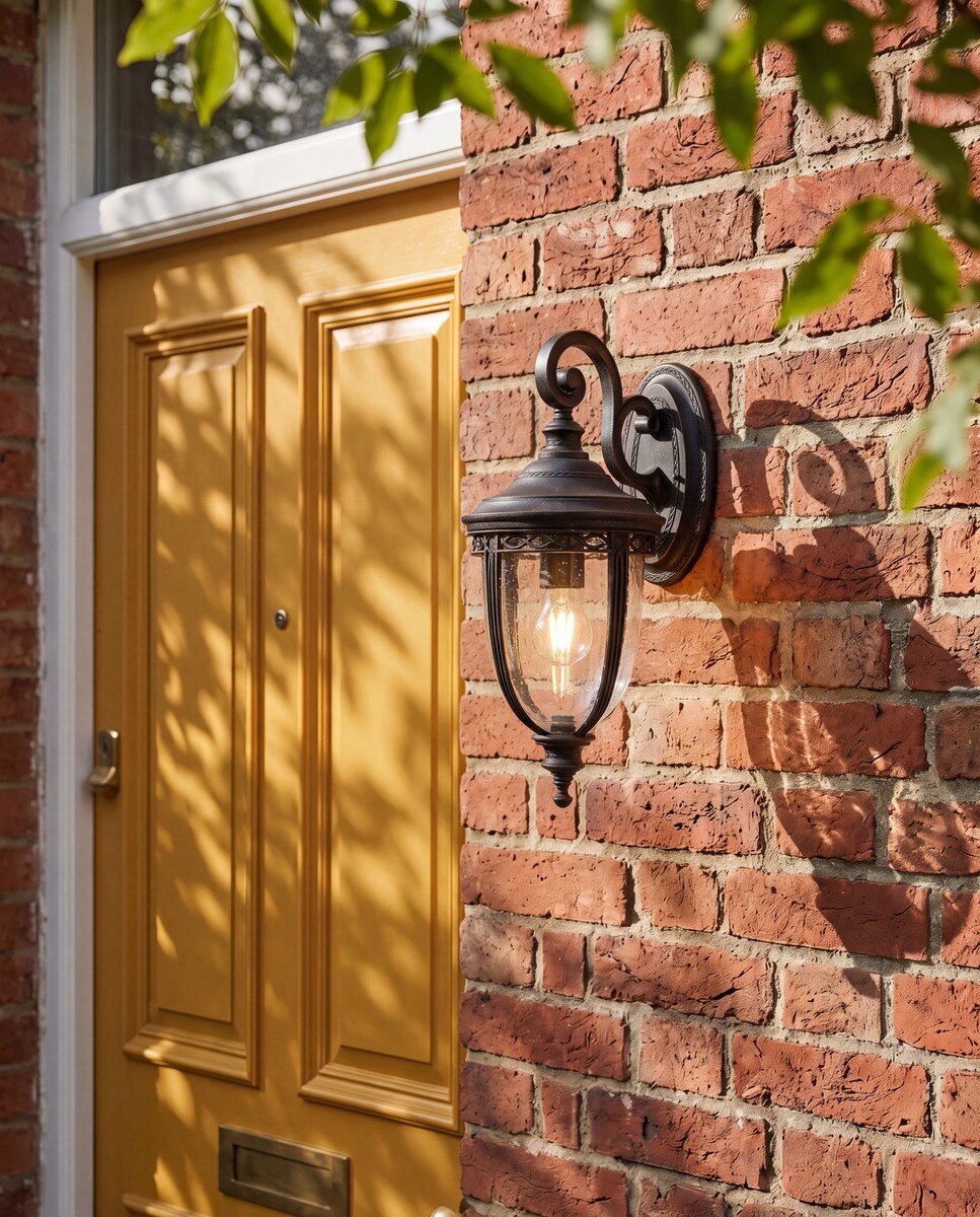 Keppel Medium Outdoor Wall Light Antique Bronze & Clear - 1001710